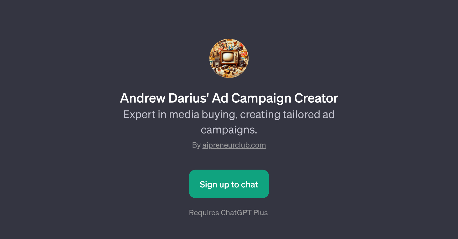 Andrew Darius' Ad Campaign Creator