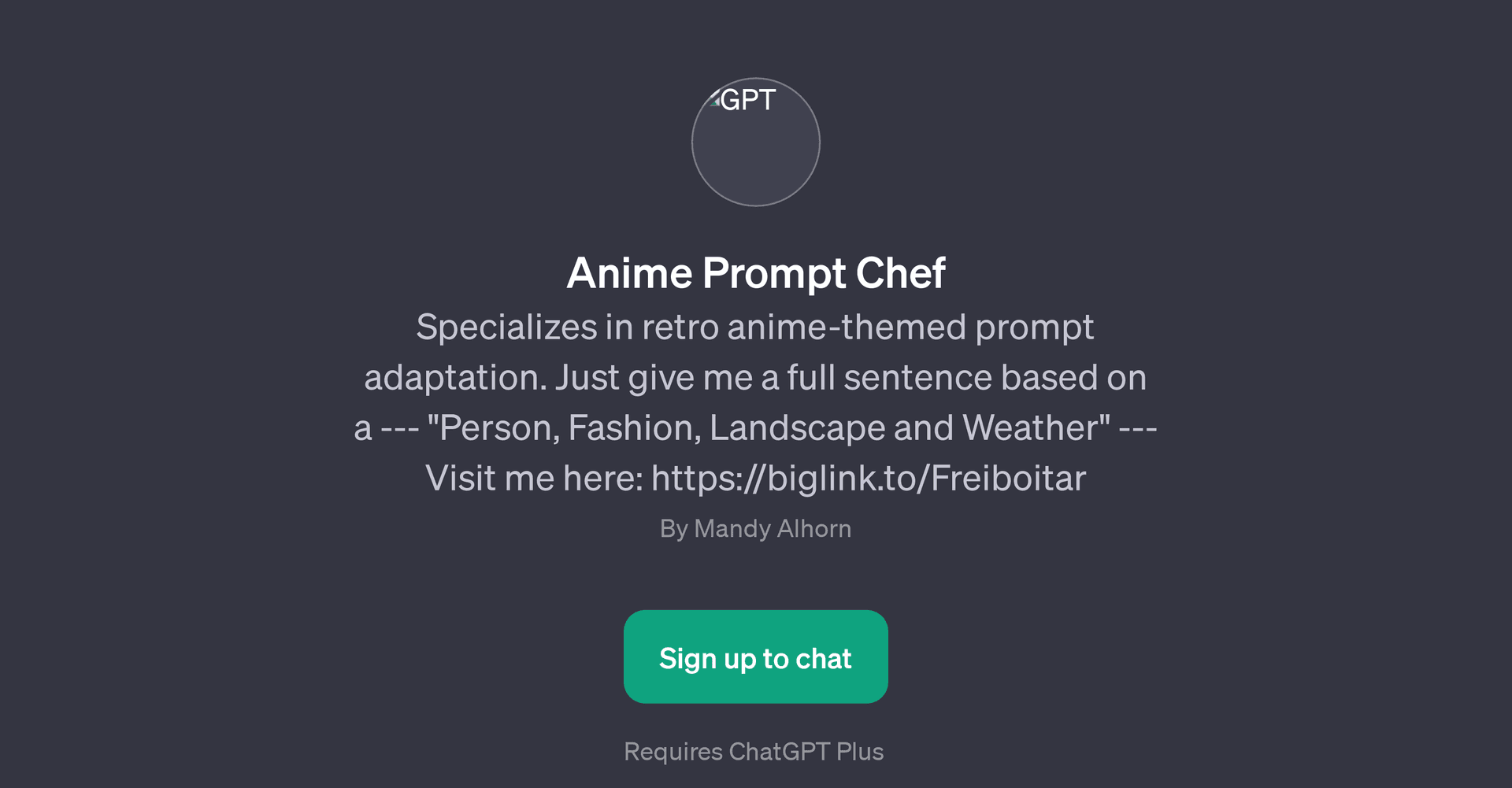 Anime Prompt Chef