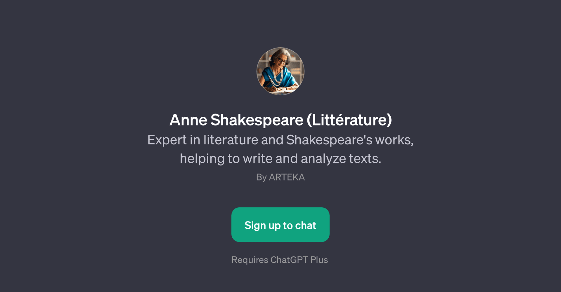 Anne Shakespeare (Littrature)