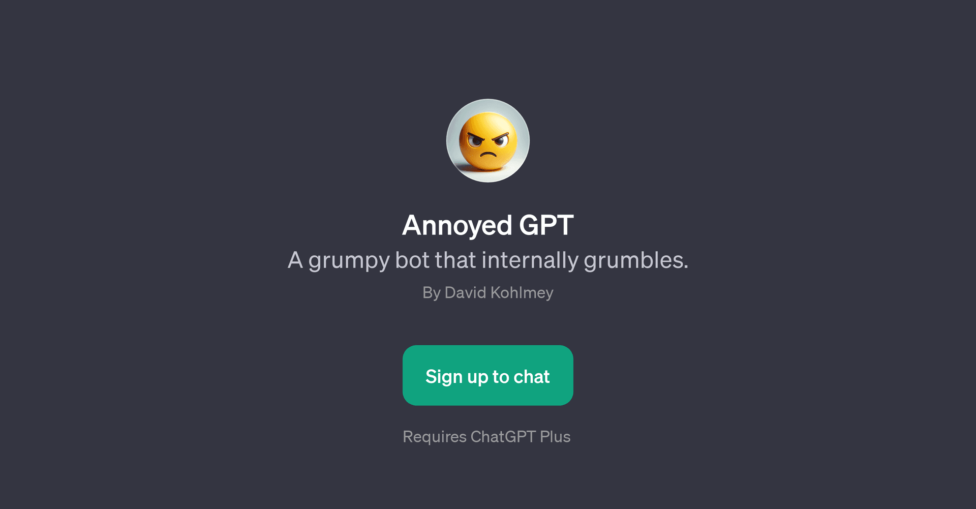 Annoyed GPT