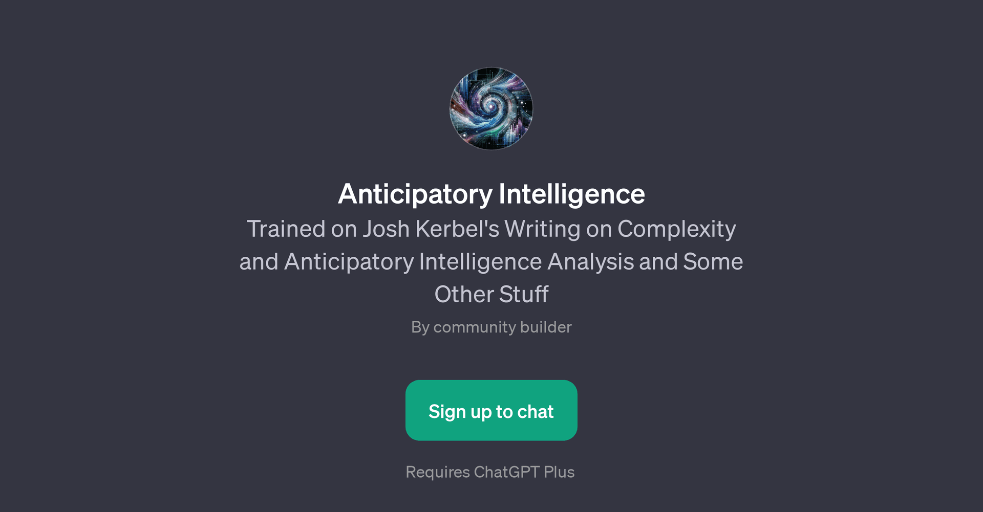 Anticipatory Intelligence