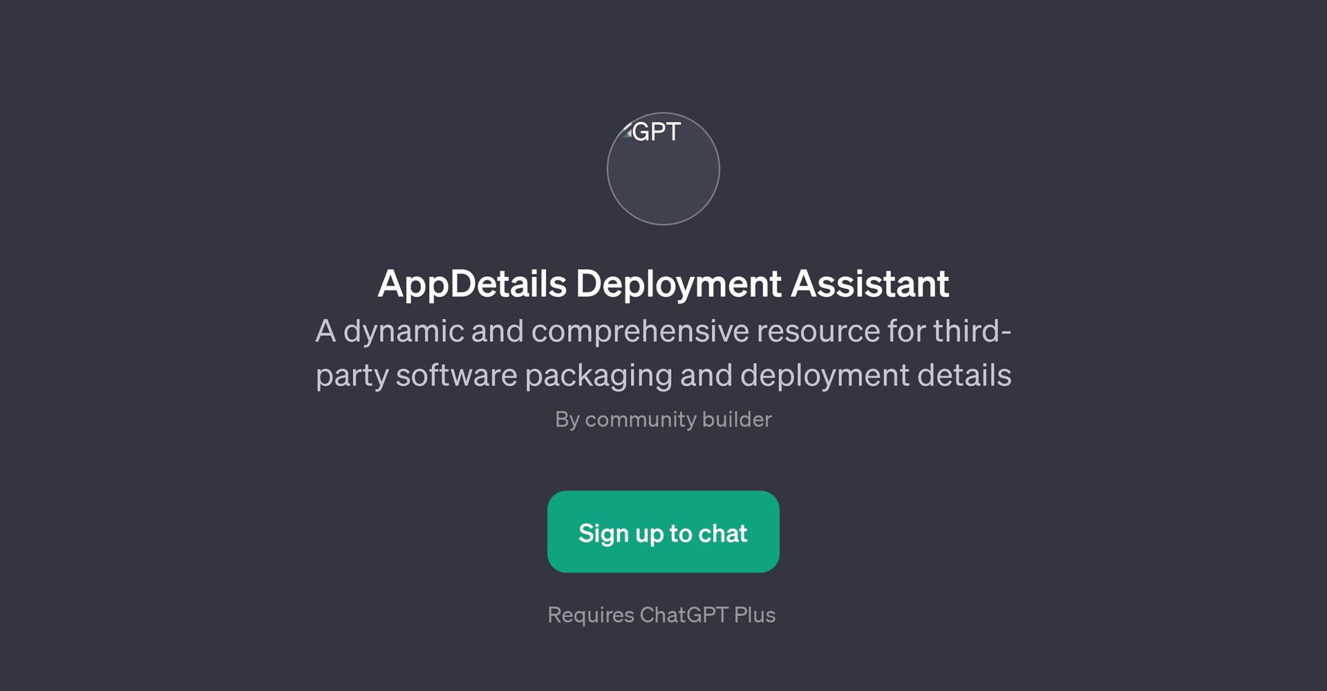 AppDetails Deployment Assistant