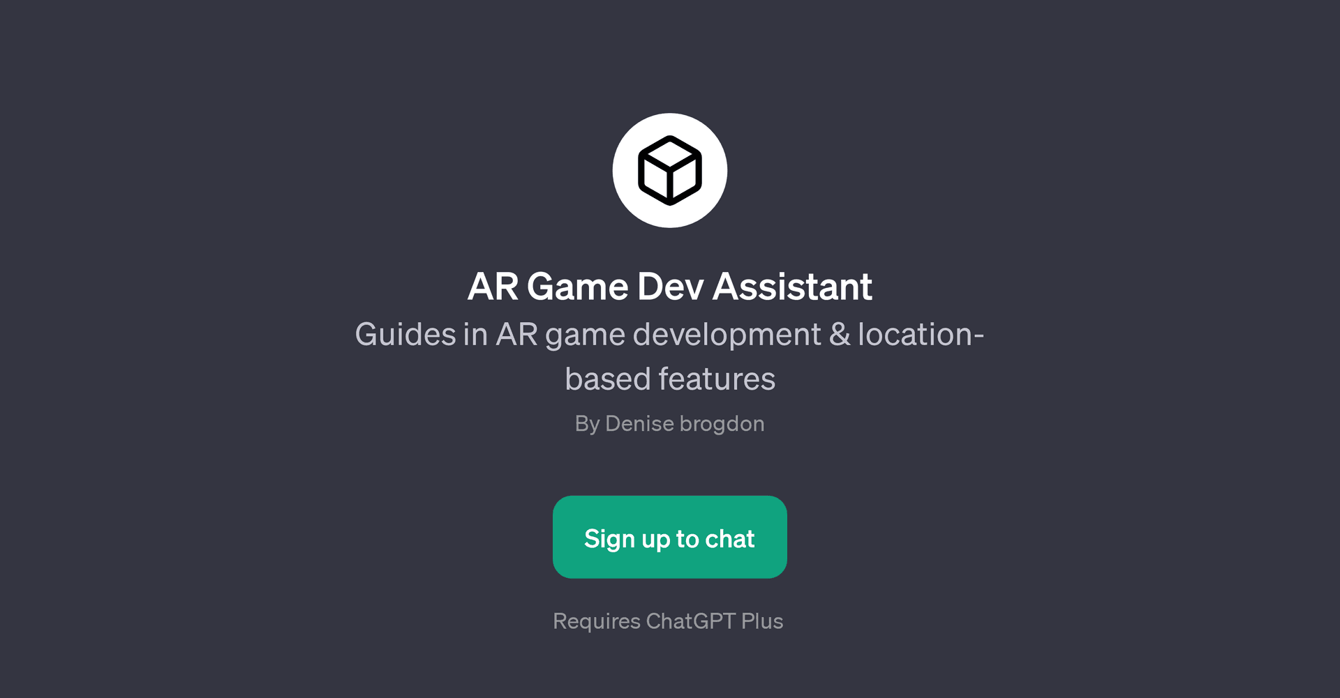 AR Game Dev Assistant
