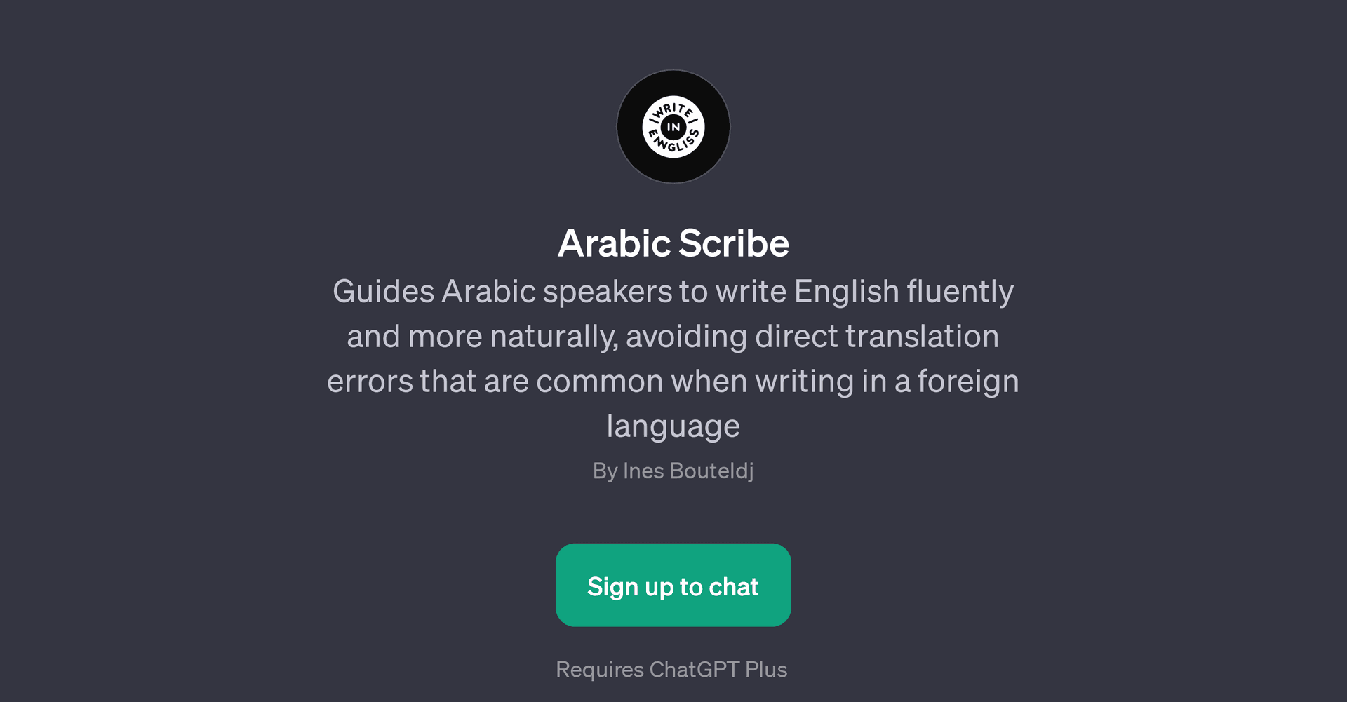 Arabic Scribe
