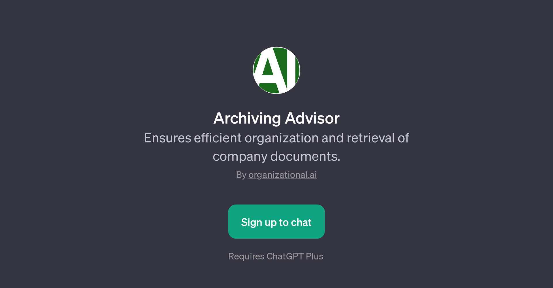 Archiving Advisor