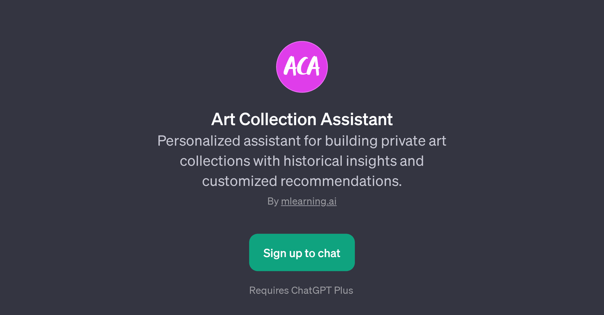 Art Collection Assistant