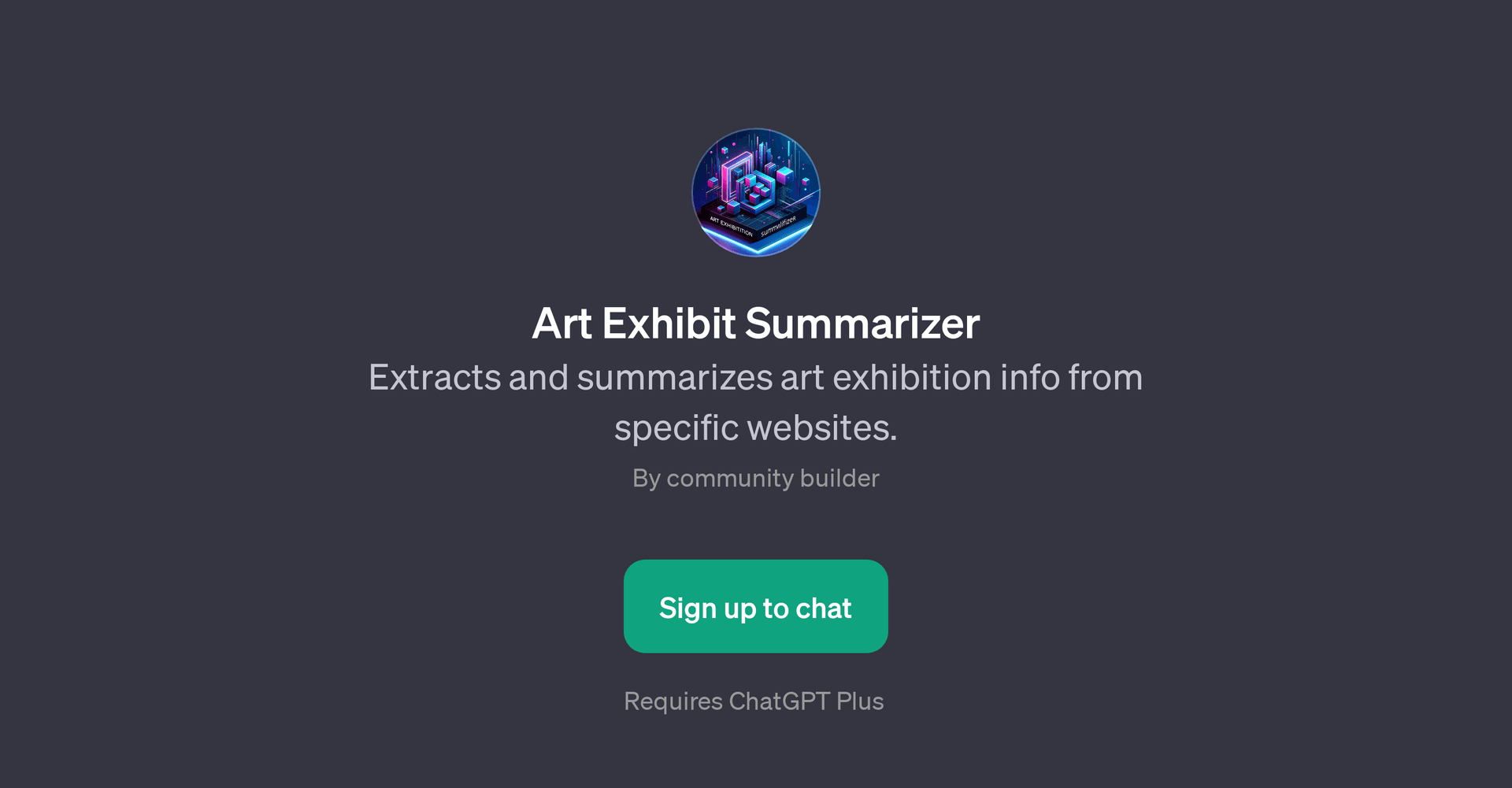 Art Exhibit Summarizer