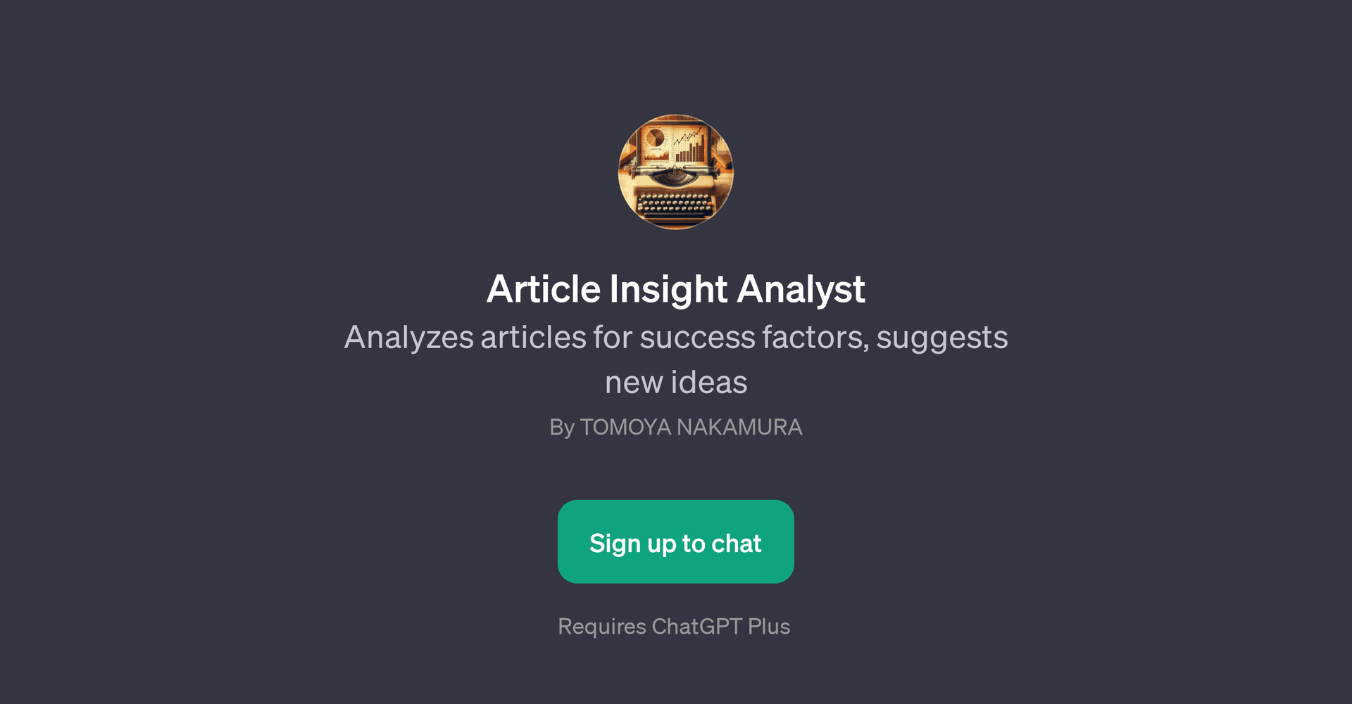 Article Insight Analyst