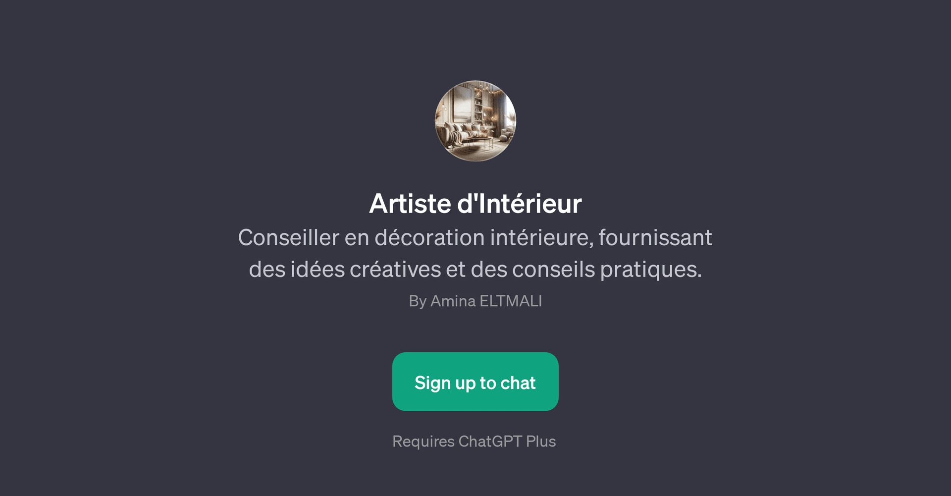 Artiste d'Intrieur