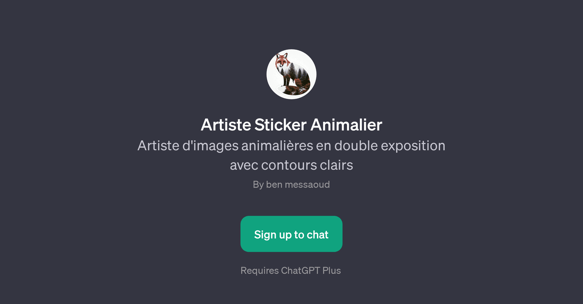 Artiste Sticker Animalier