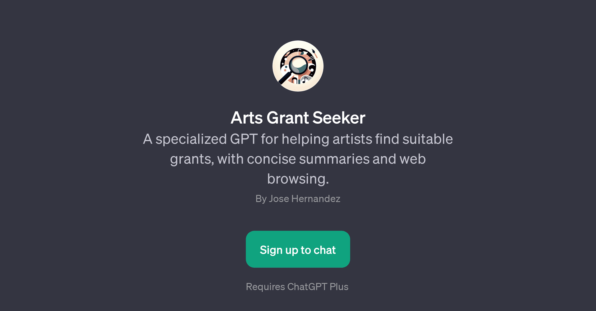 Arts Grant Seeker