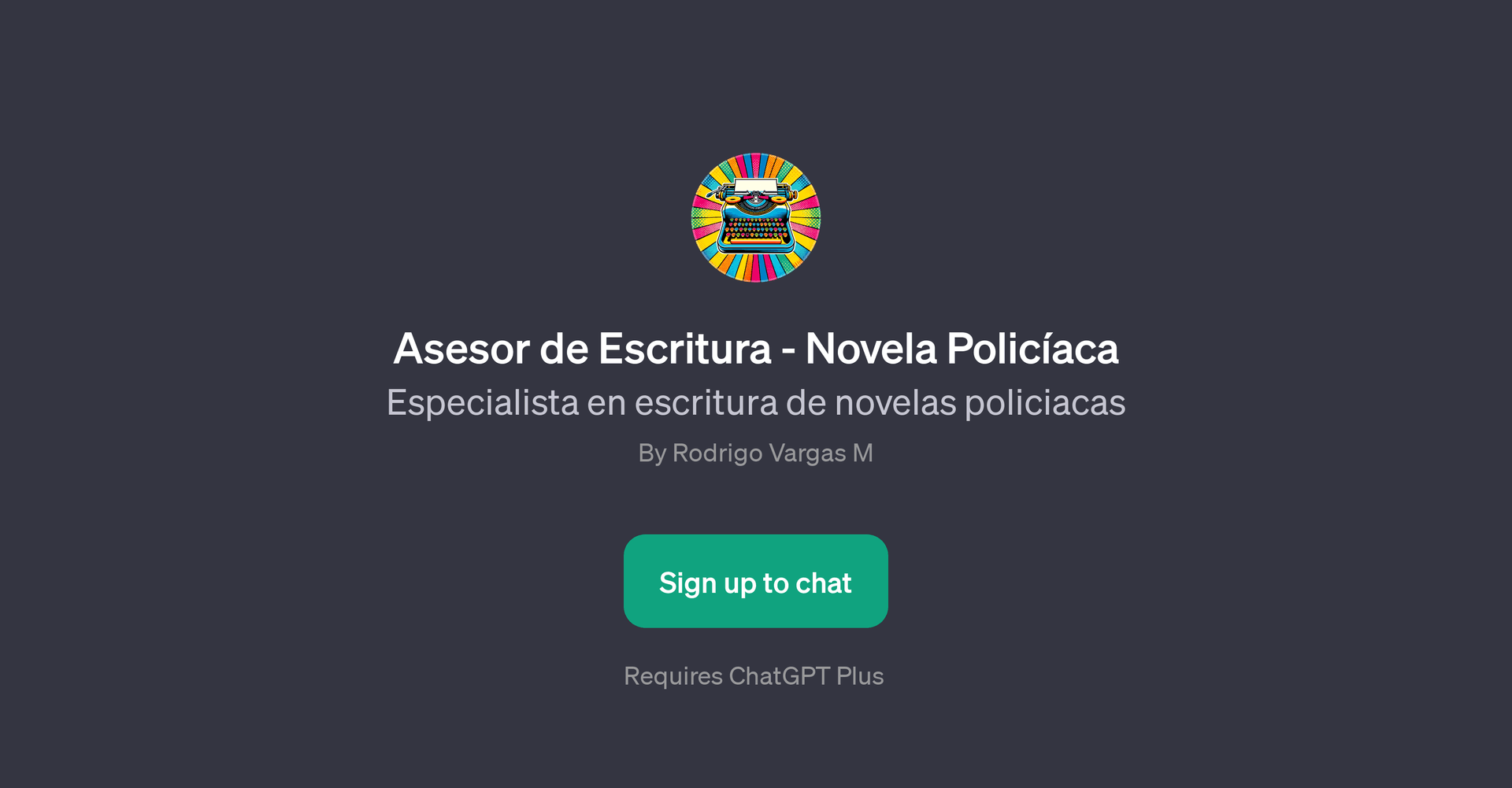 Asesor de Escritura - Novela Policaca