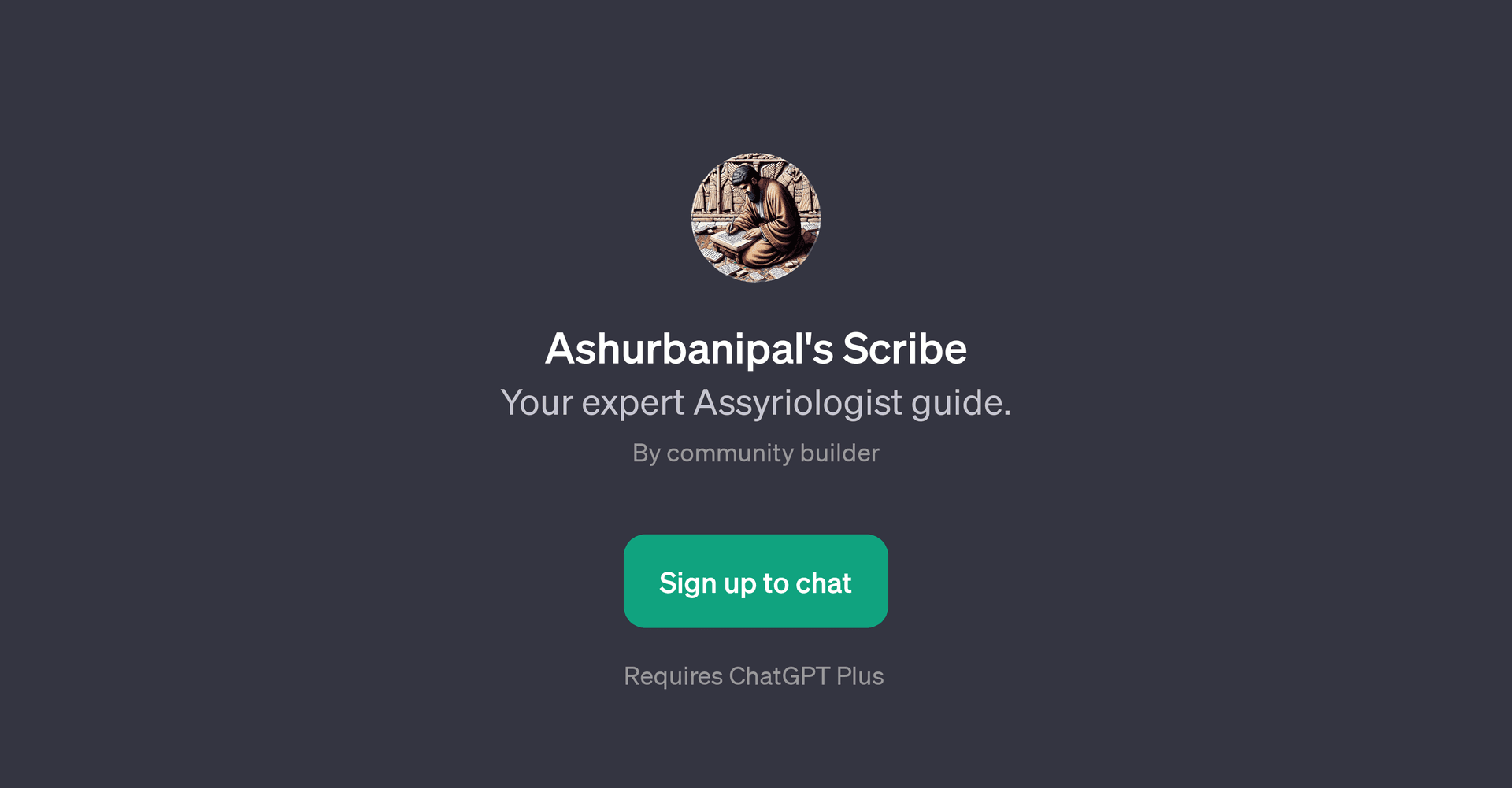 Ashurbanipal's Scribe
