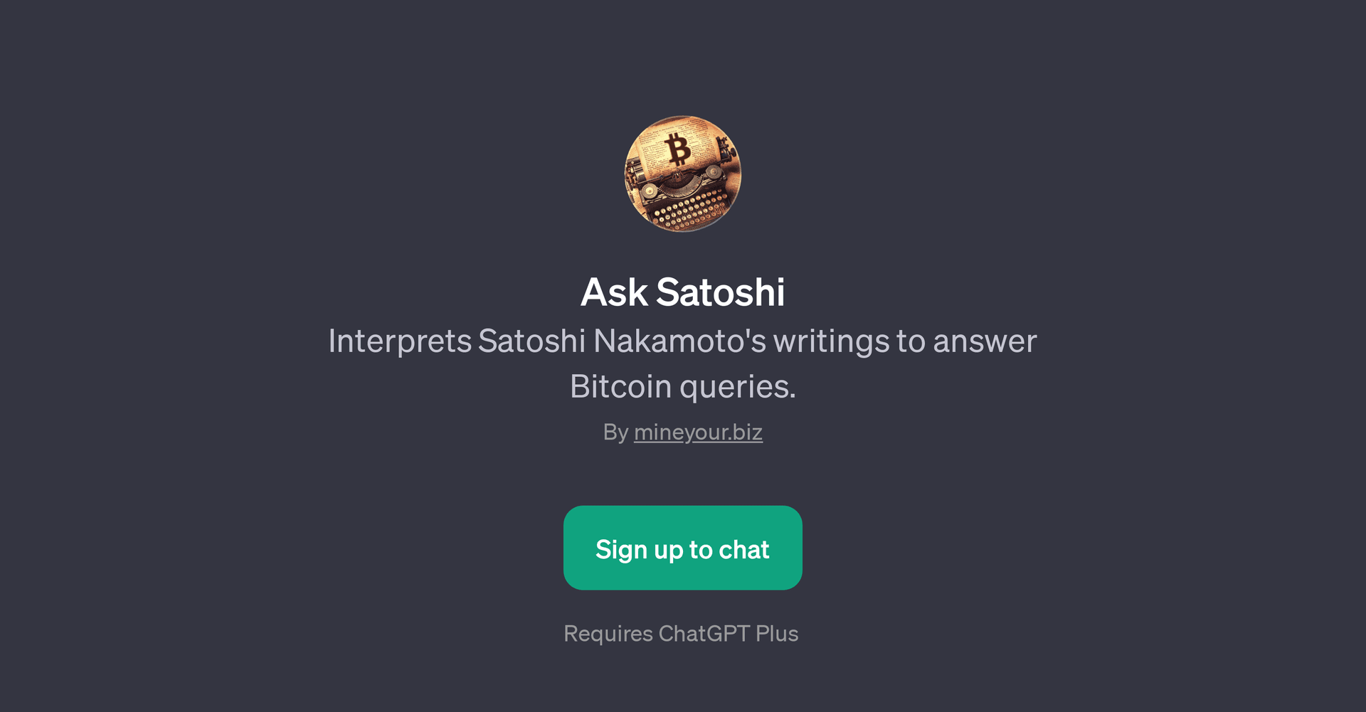 Ask Satoshi