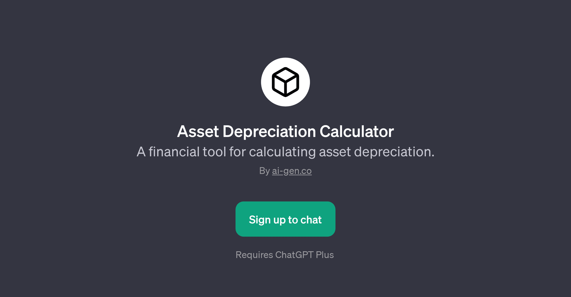 Asset Depreciation Calculator