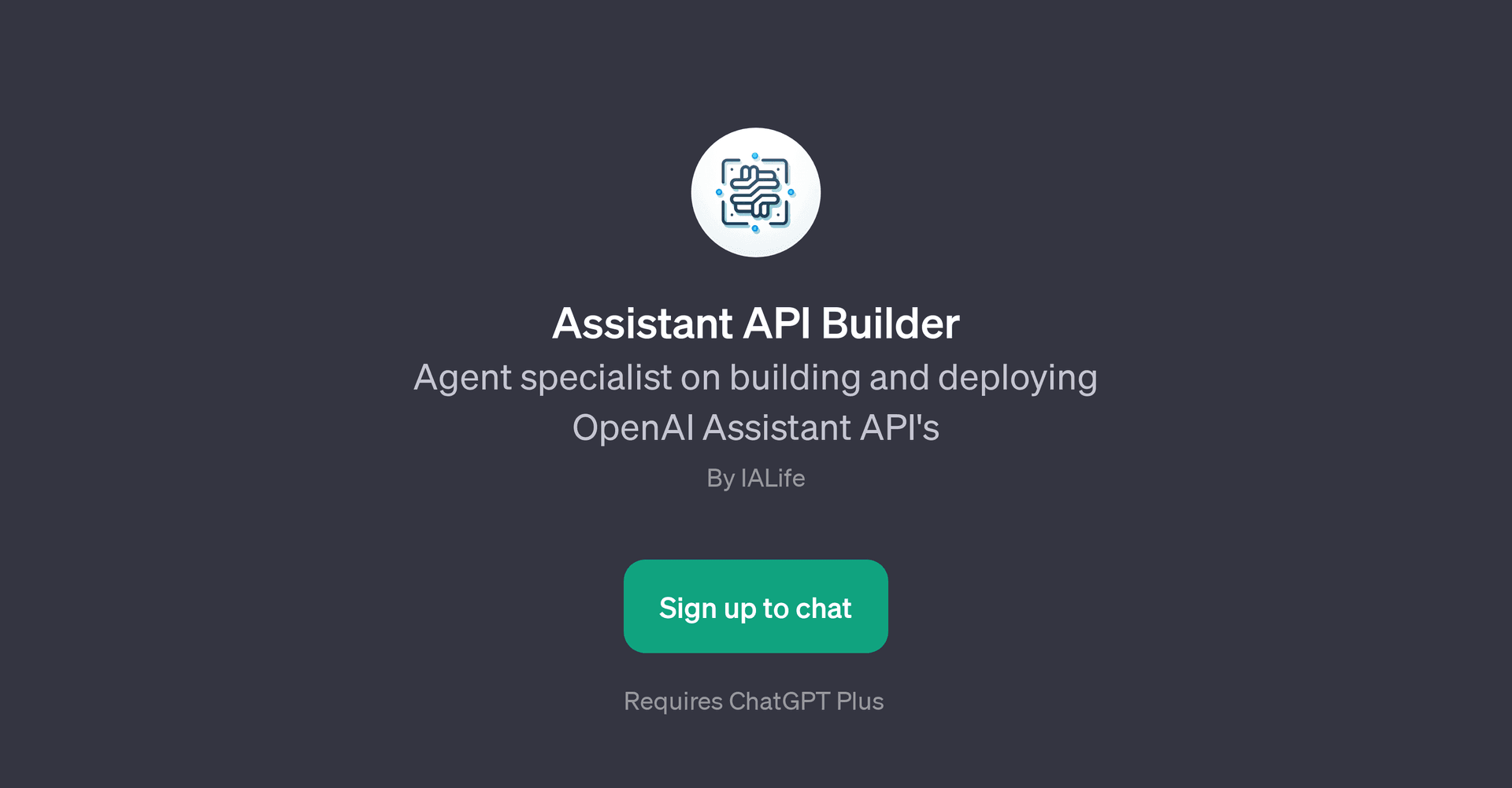 Assistant API Builder