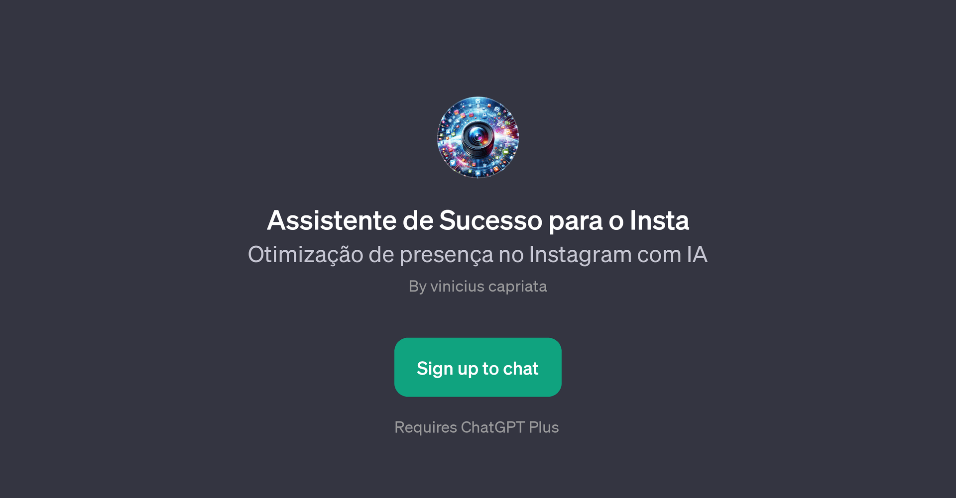 Assistente de Sucesso para o Insta