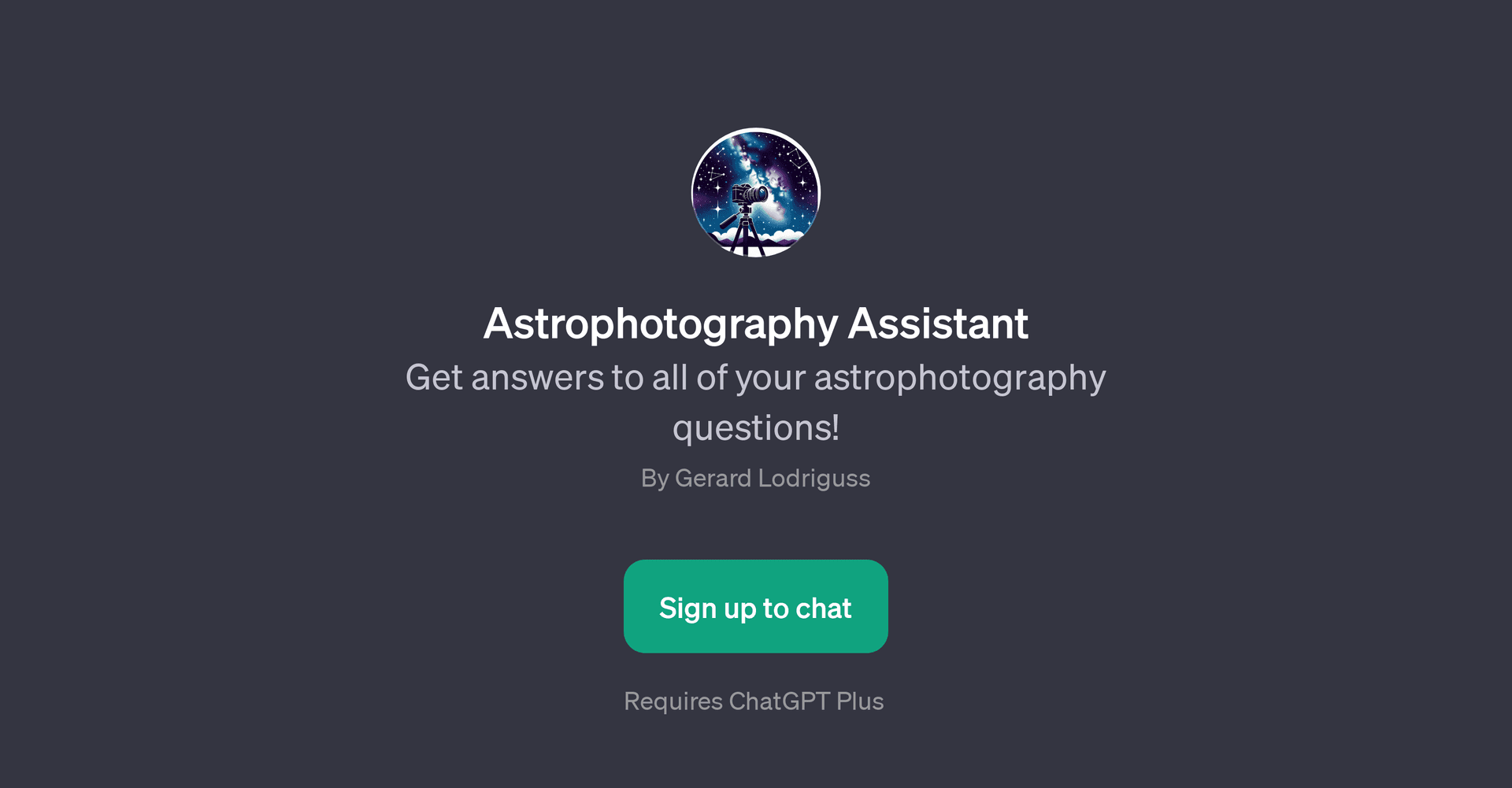 Astrophotography Assistant