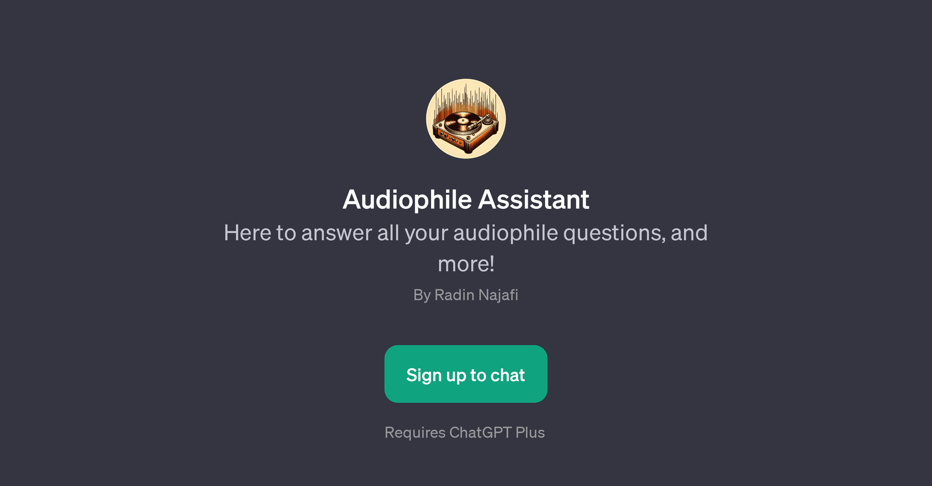 Audiophile Assistant