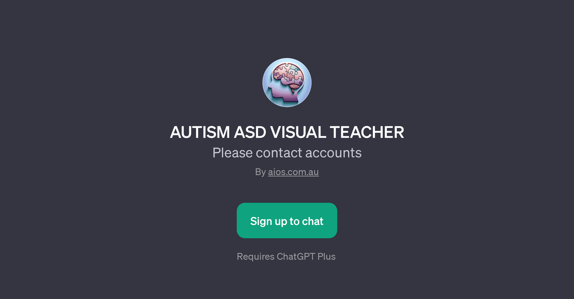 AUTISM ASD VISUAL TEACHER