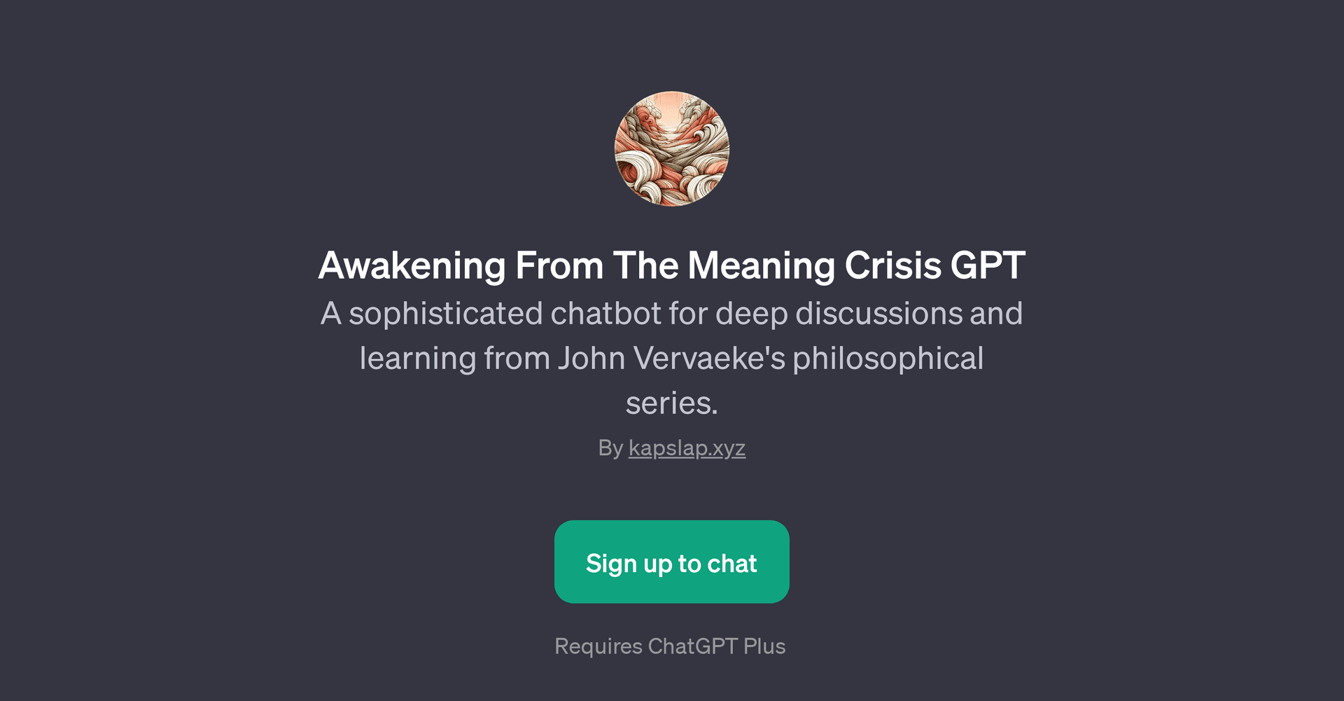 Awakening From The Meaning Crisis GPT