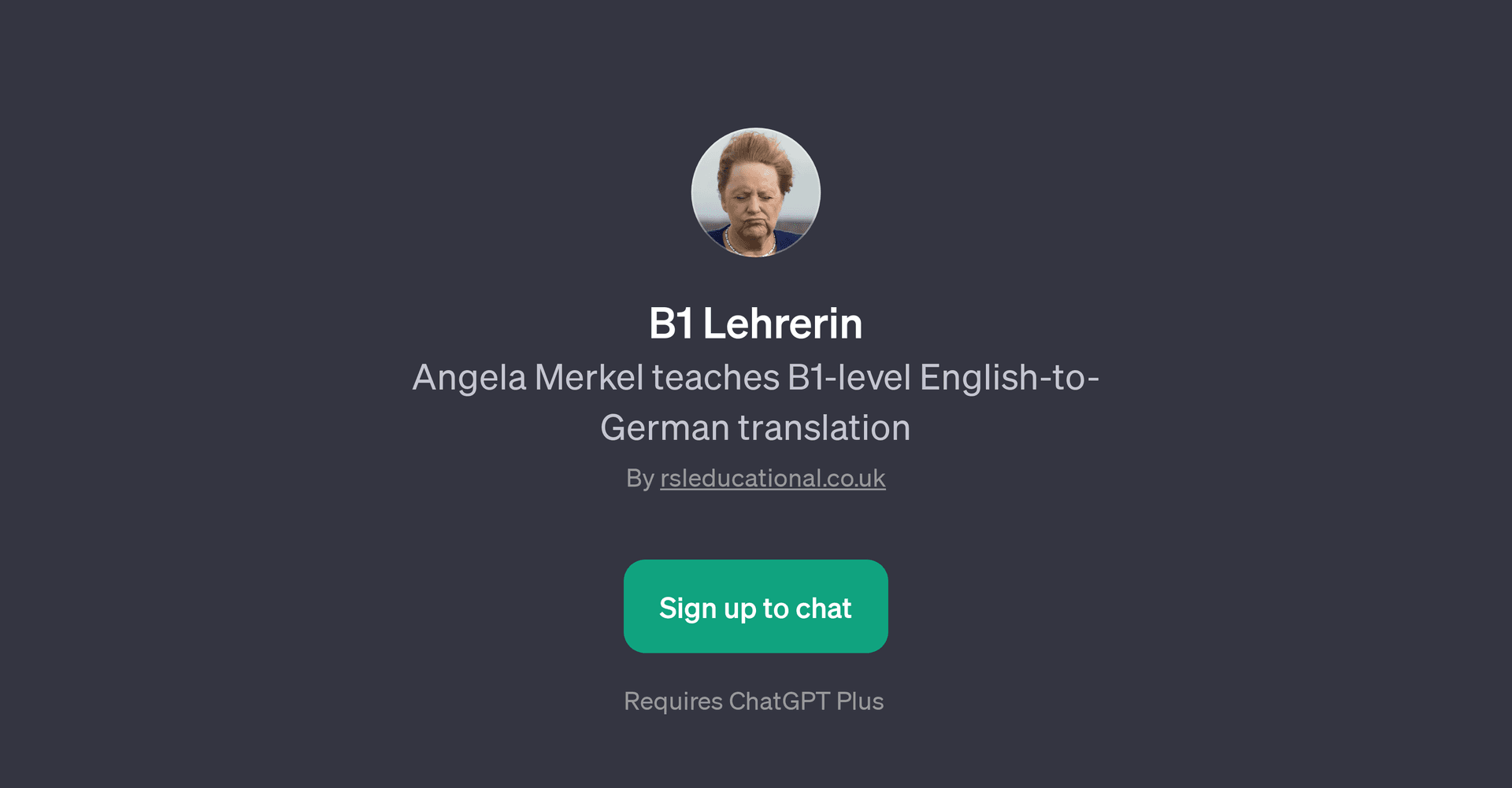 B1 Lehrerin
