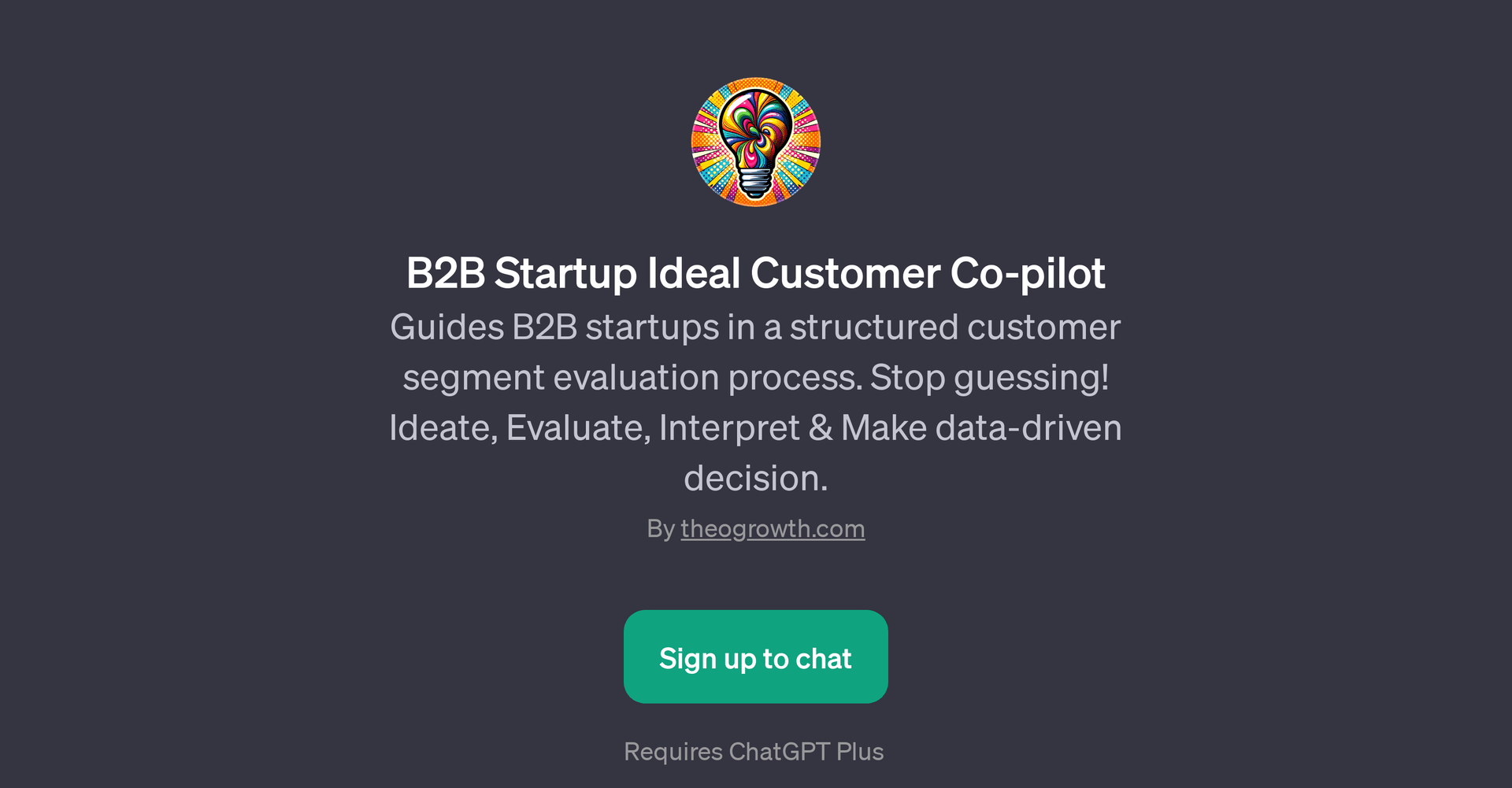 B2B Startup Ideal Customer Co-pilot