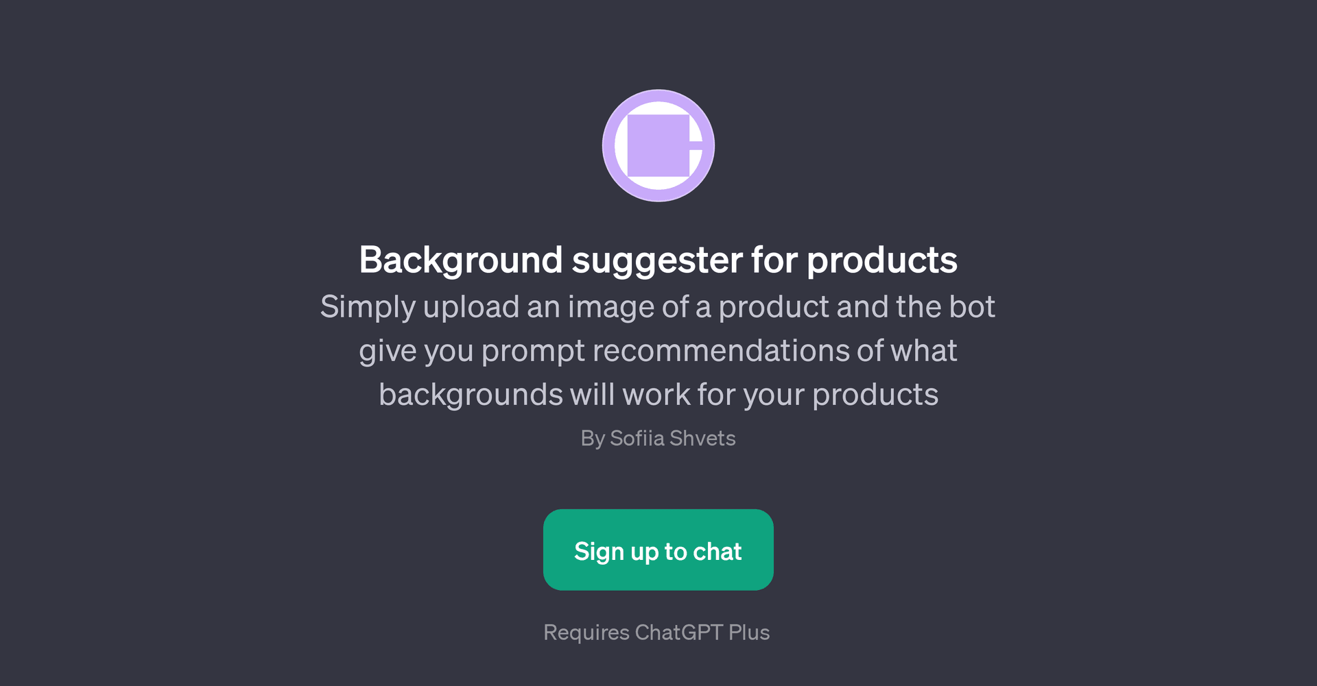 Background Suggester for Products