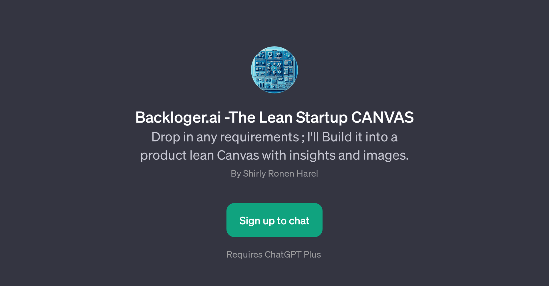 Backloger.ai - The Lean Startup CANVAS