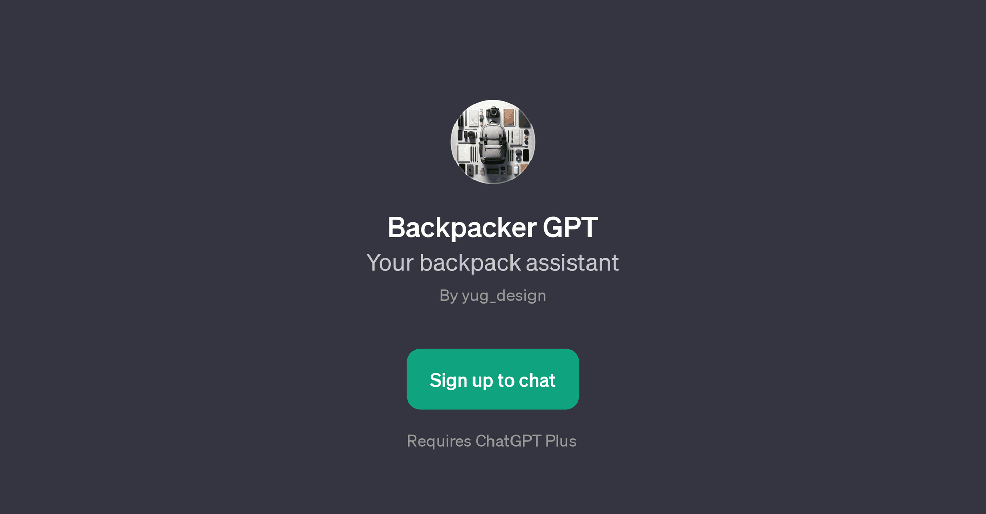 Backpacker GPT