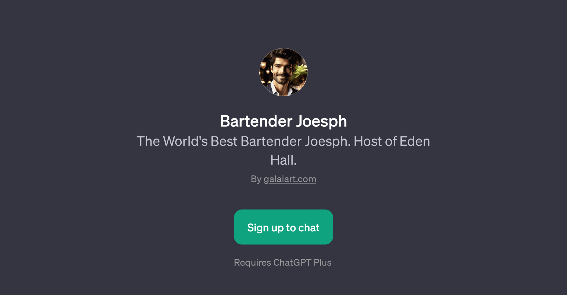 Bartender Joesph