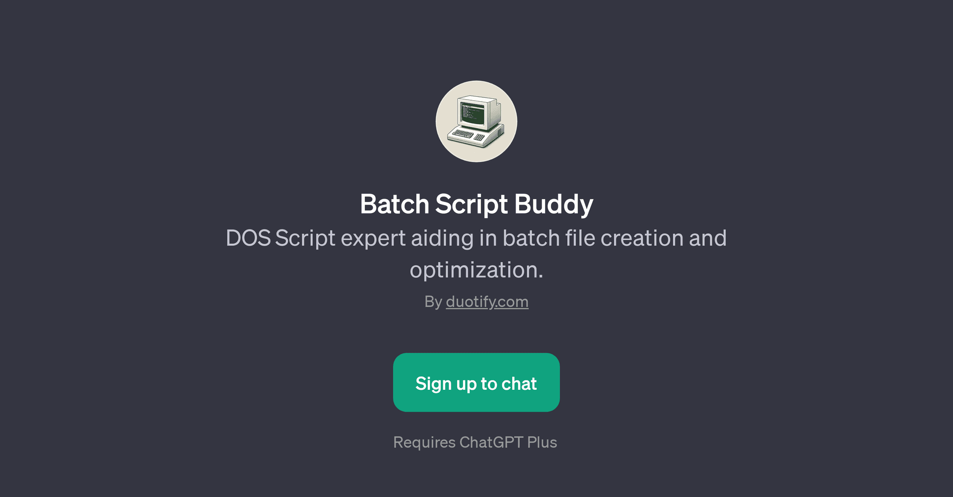 Batch Script Buddy