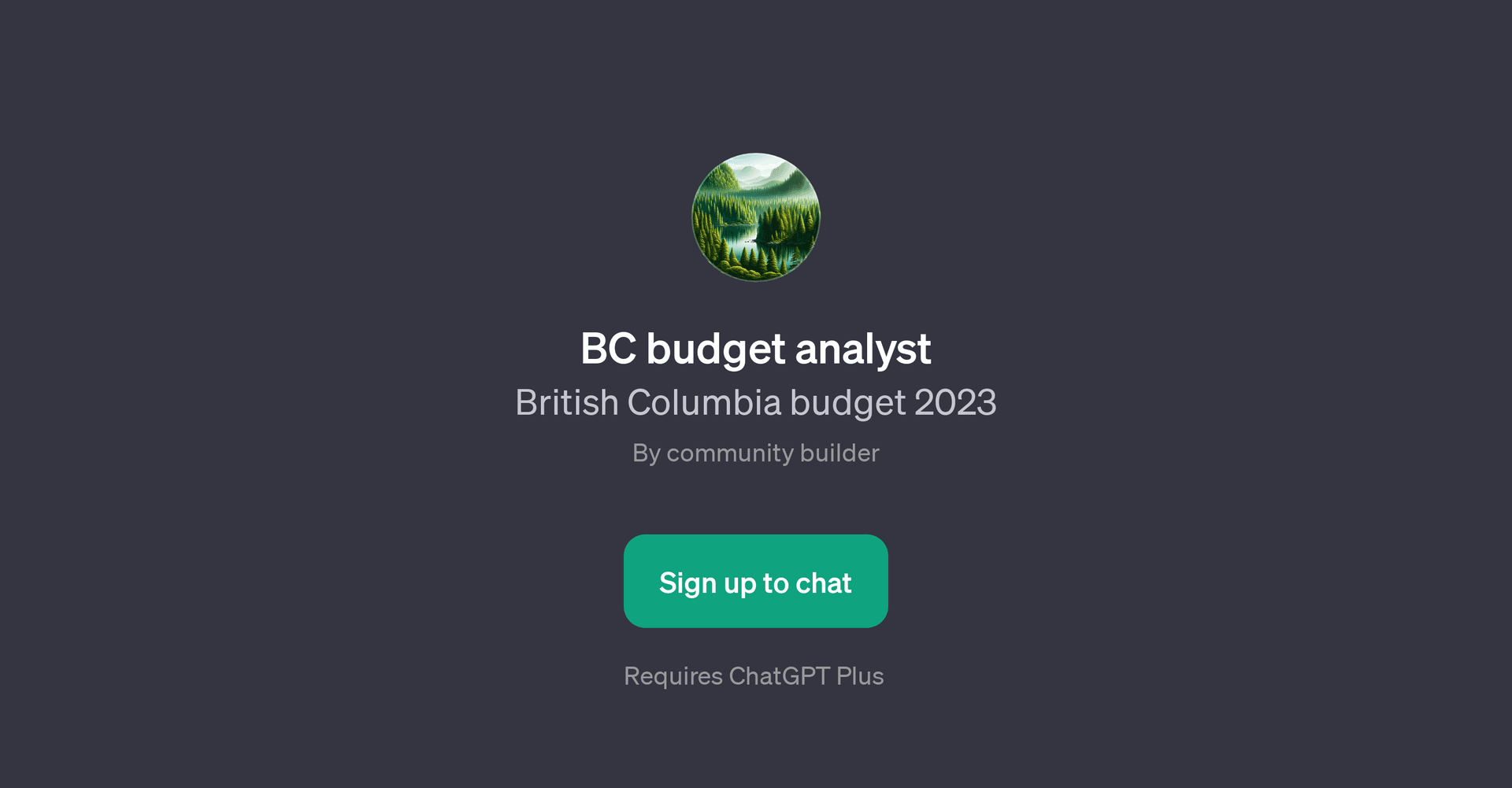 BC Budget Analyst