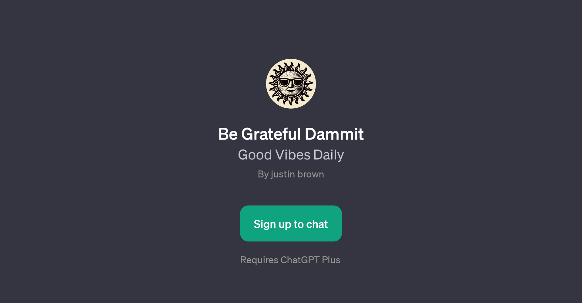Be Grateful Dammit