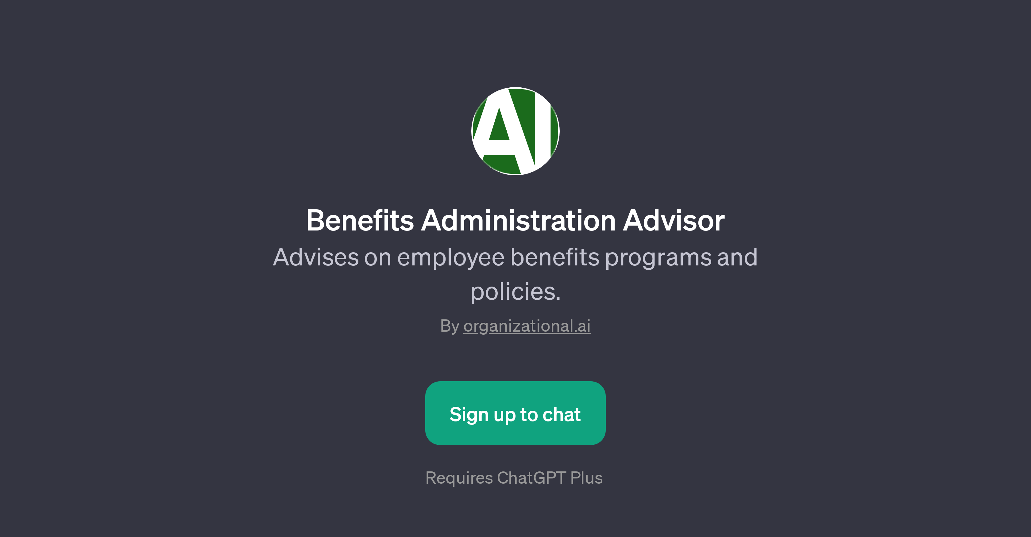 Benefits Administration Advisor