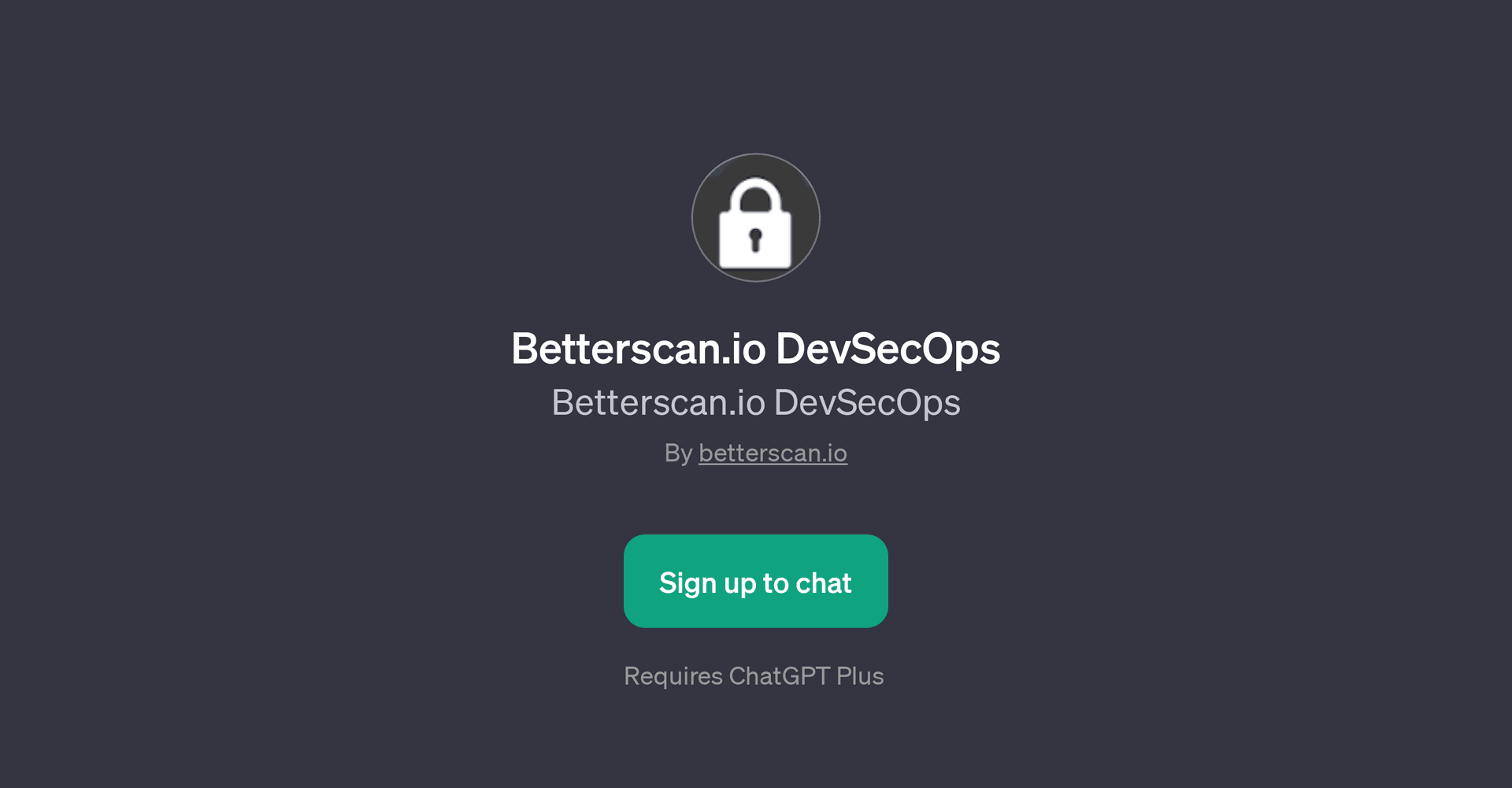 Betterscan.io DevSecOps GPT
