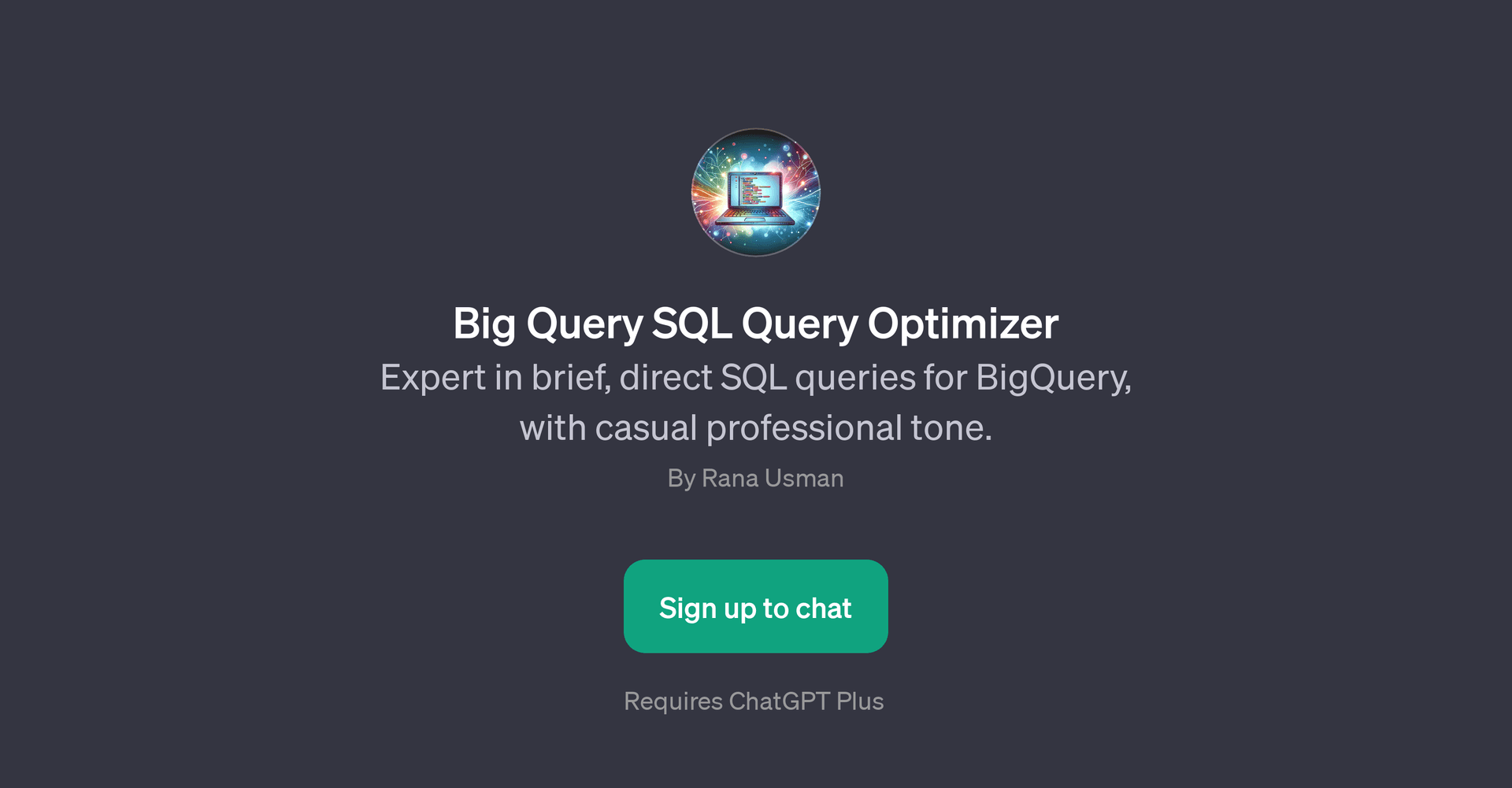 Big Query SQL Query Optimizer