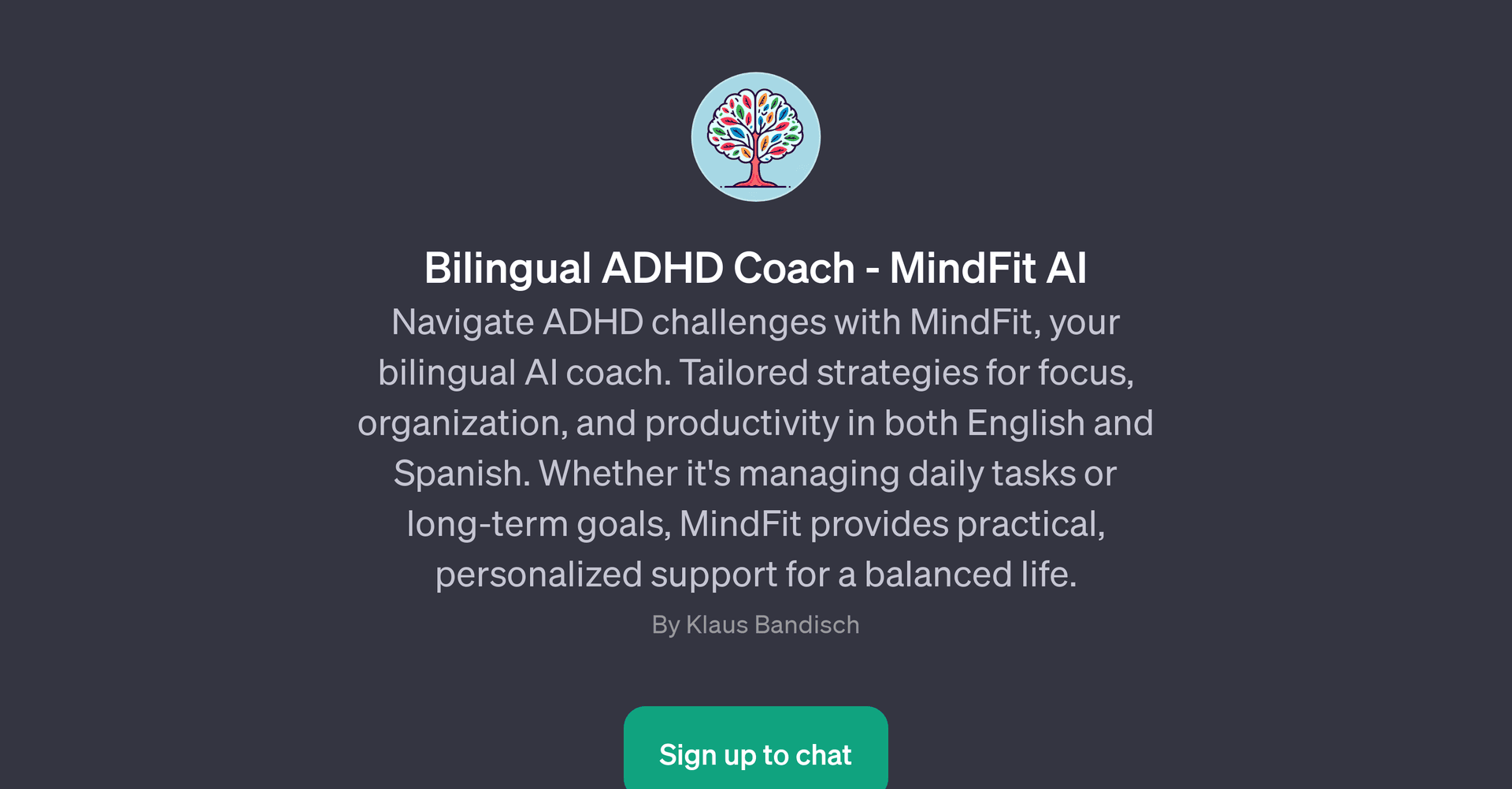 Bilingual ADHD Coach - MindFit AI