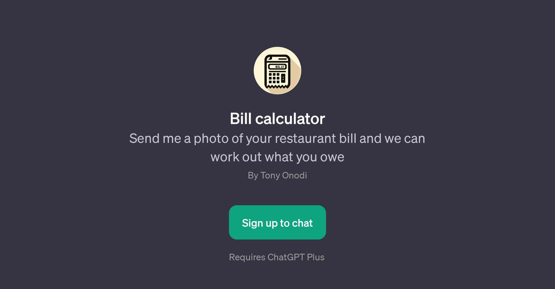 Bill Calculator