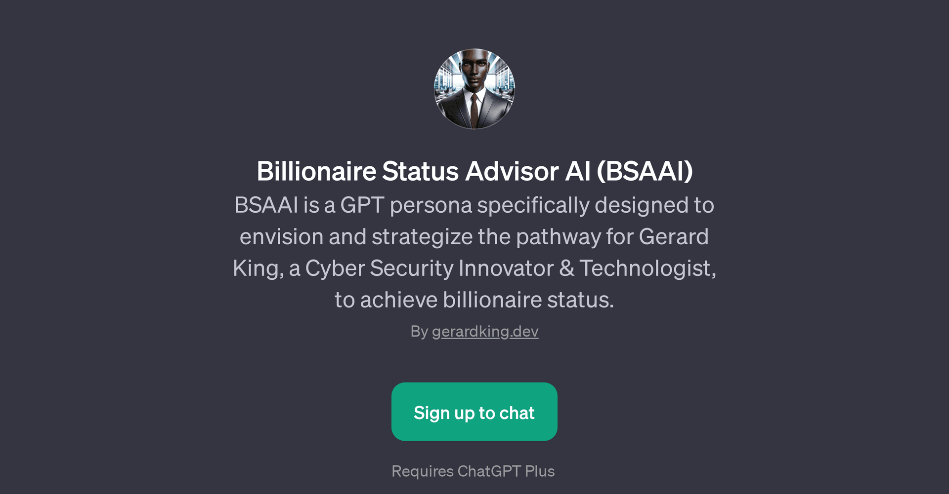 Billionaire Status Advisor AI (BSAAI)