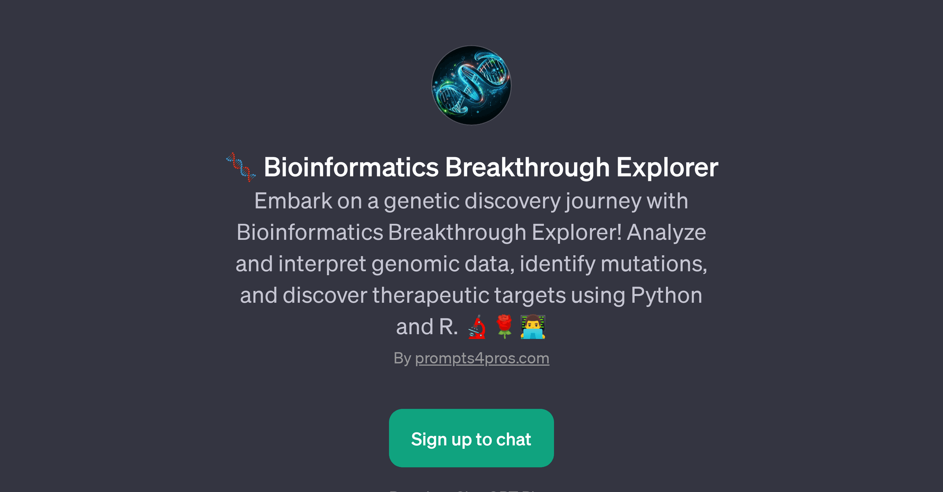 Bioinformatics Breakthrough Explorer