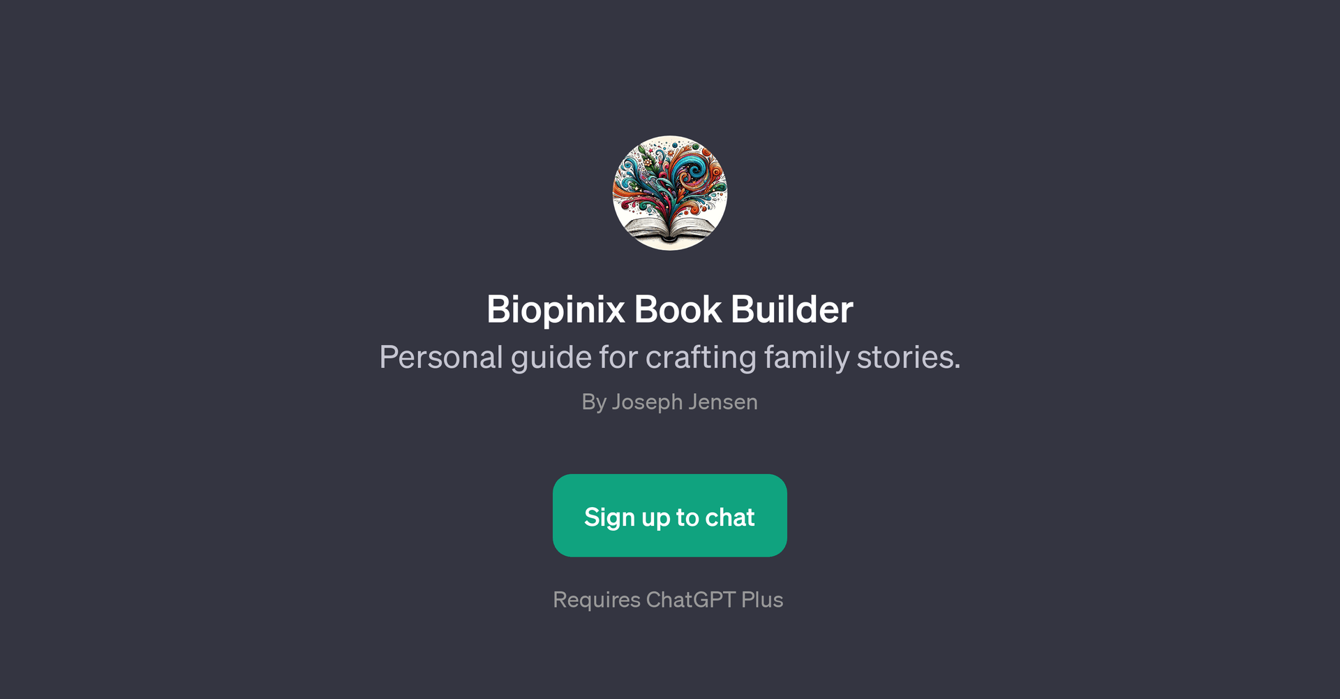 Biopinix Book Builder