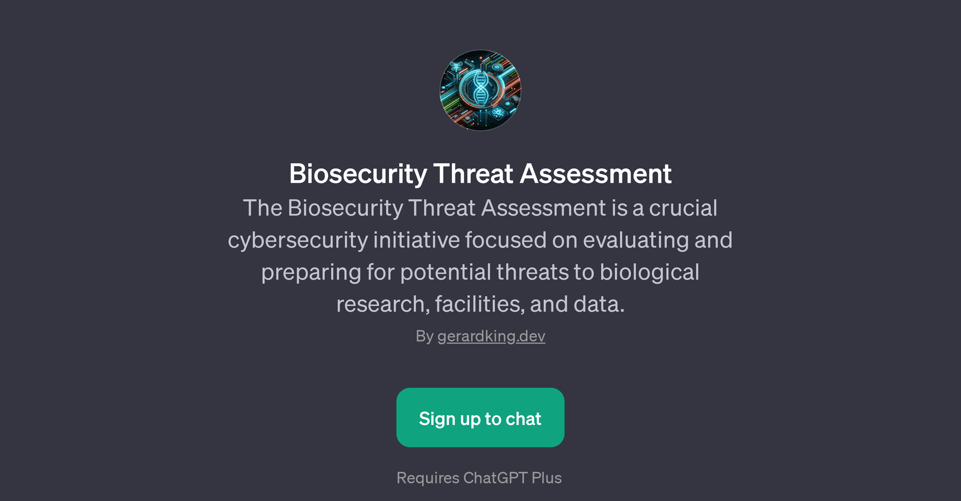 Biosecurity Threat Assessment