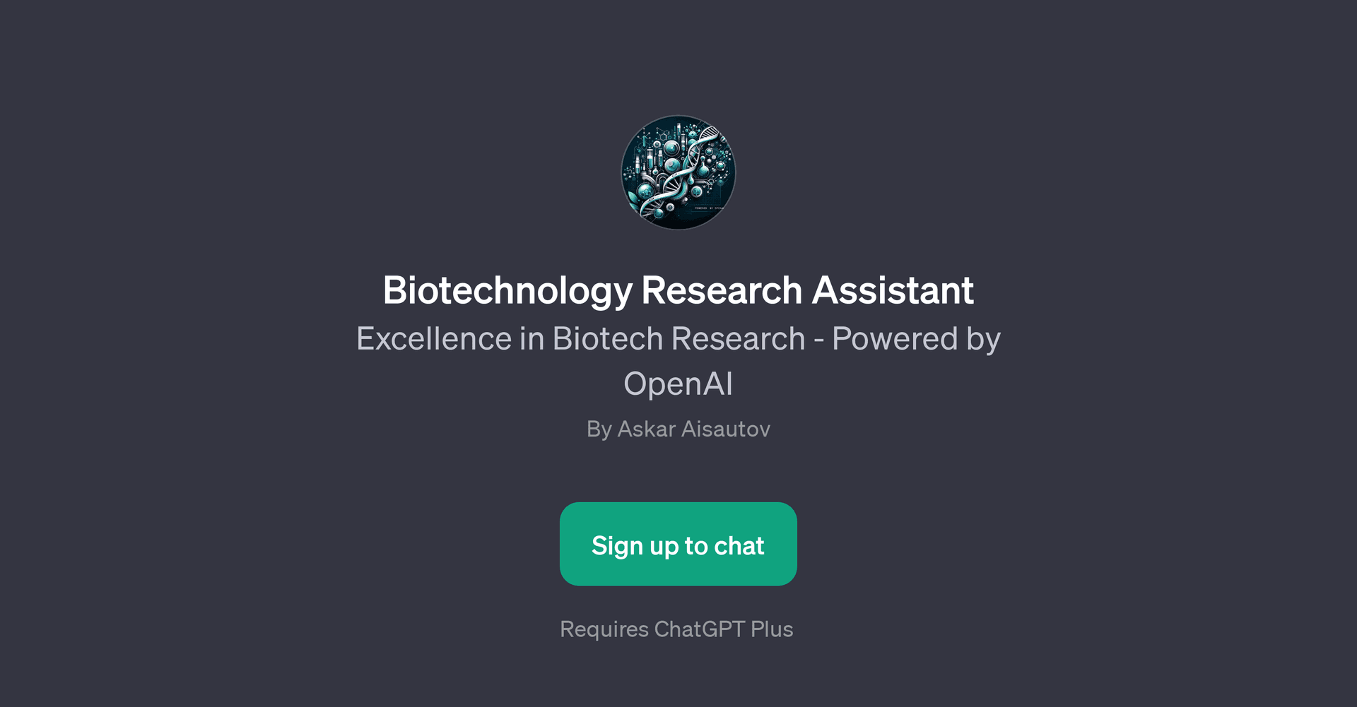 Biotechnology Research Assistant