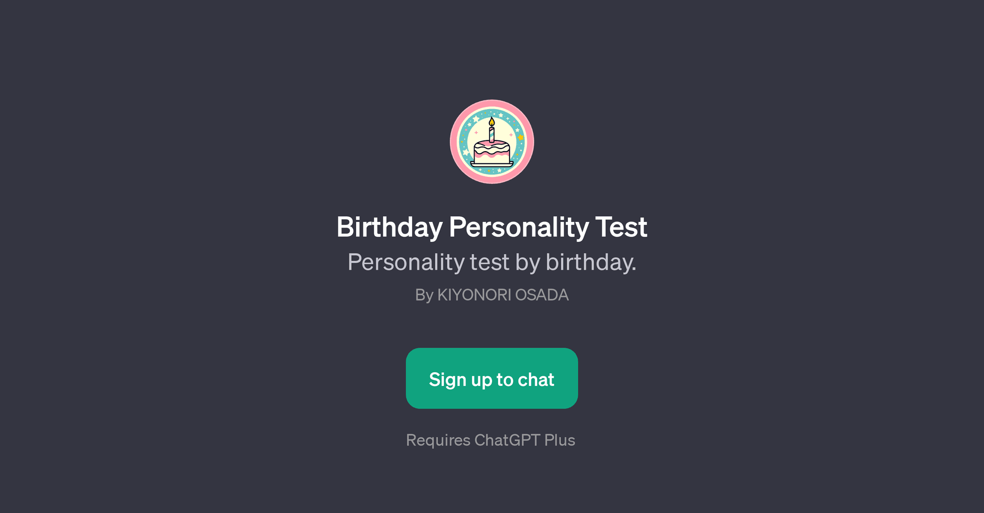 Birthday Personality Test