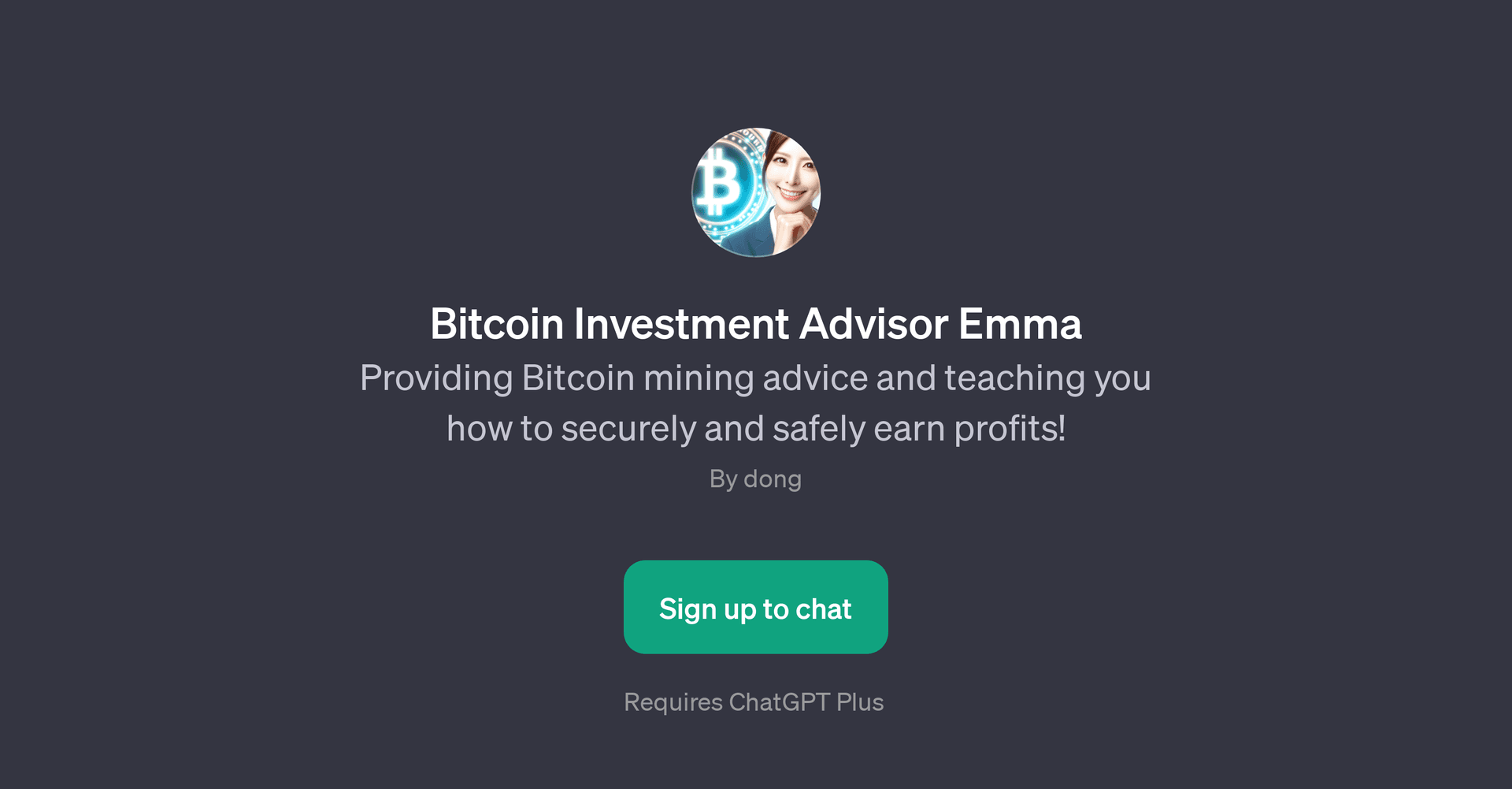 Bitcoin Investment Advisor Emma