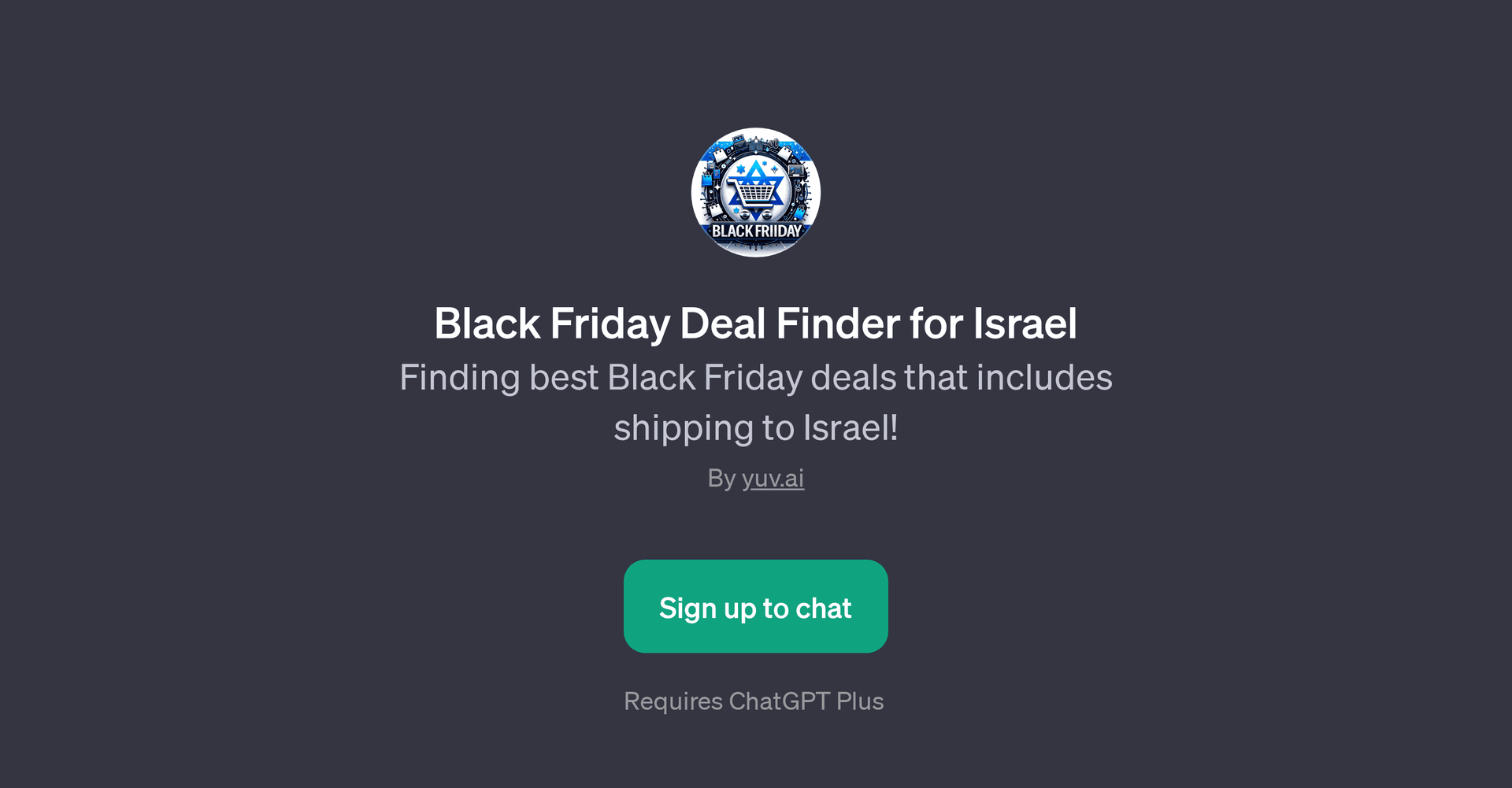 Black Friday Deal Finder for Israel