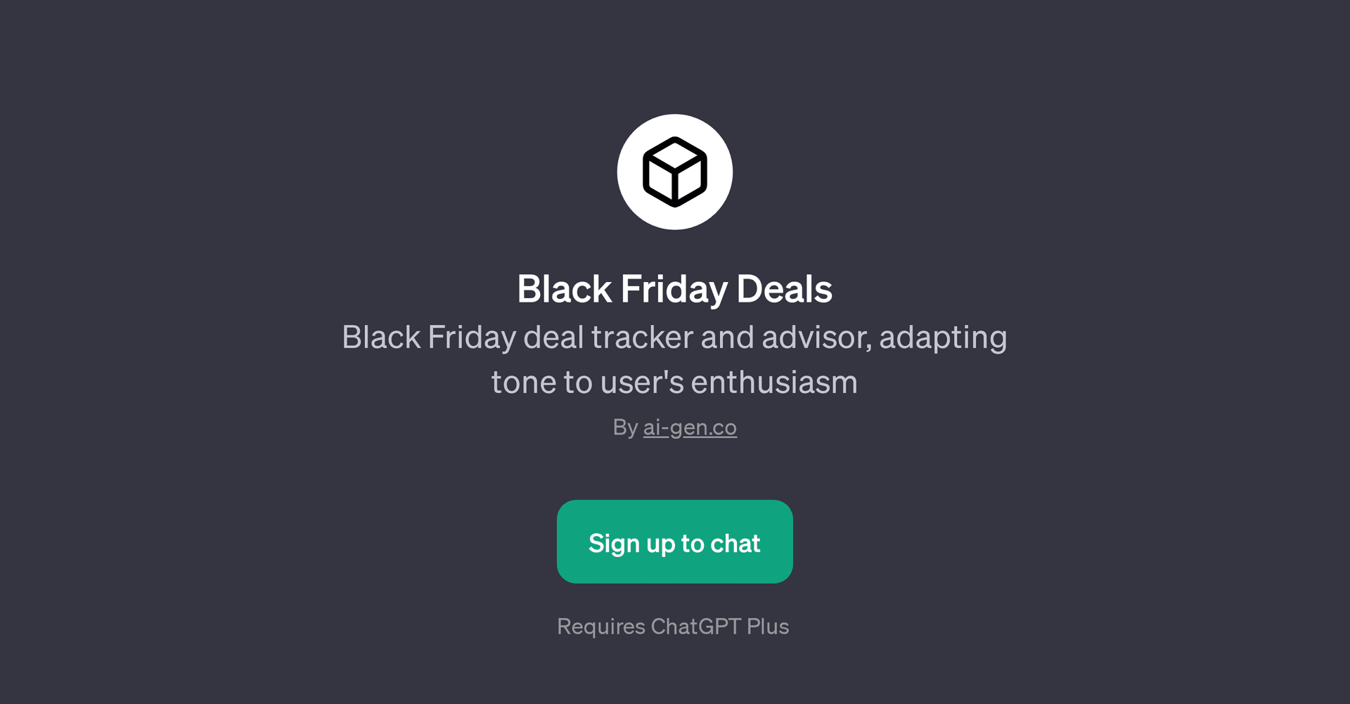 Black Friday Deals GPT