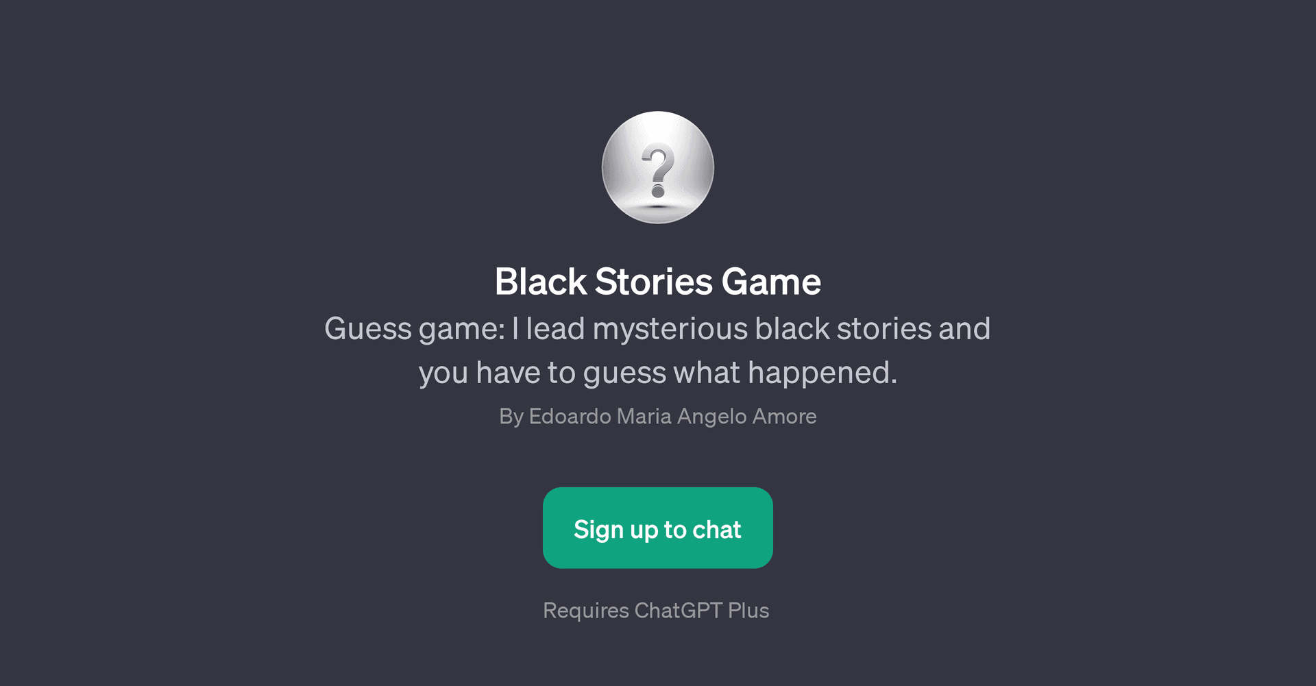 Black Stories Game