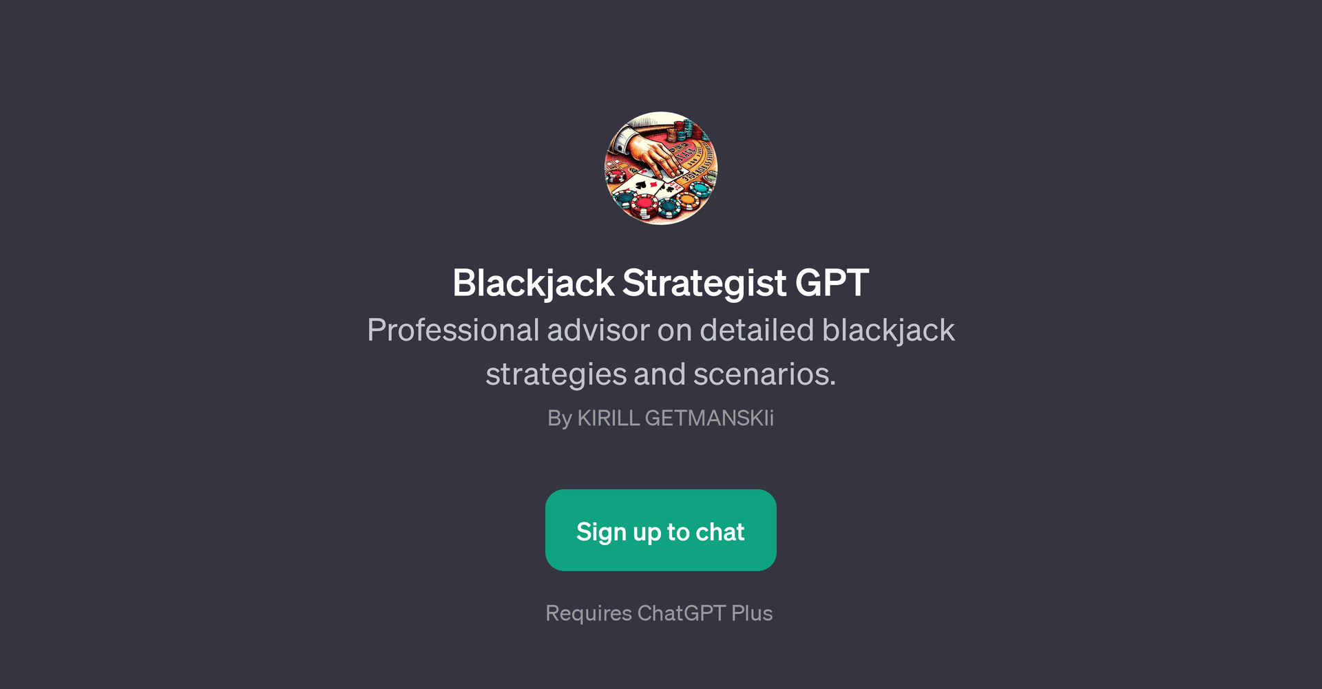 Blackjack Strategist GPT